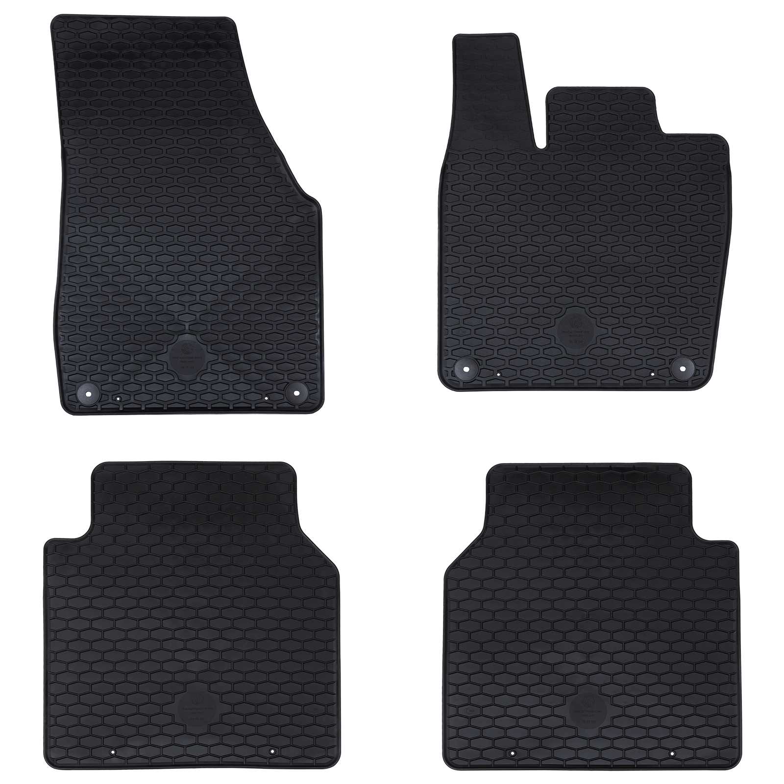 Auto tepih 4 pcs Crna prikladno za VW ID.7 2023- Guma