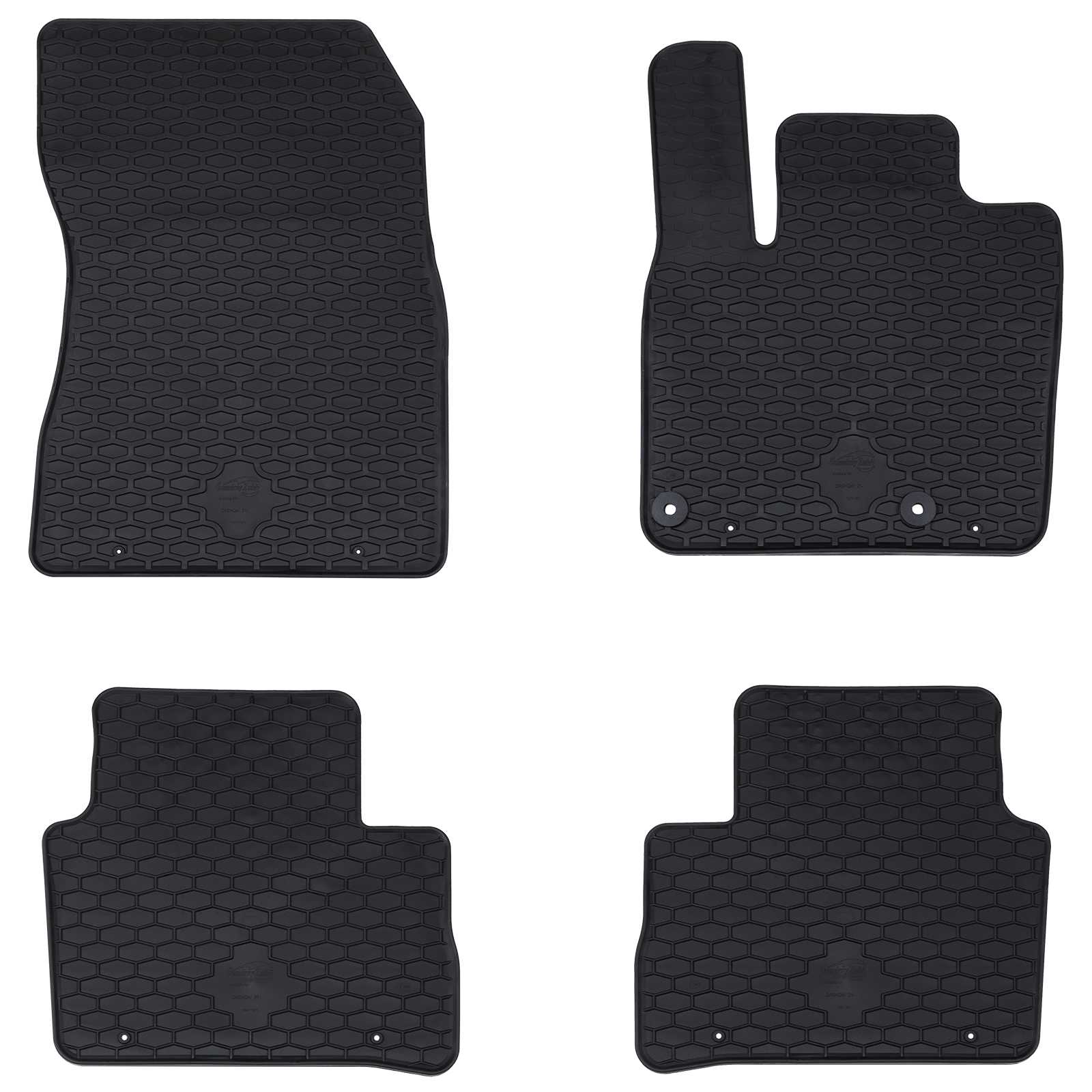 Auto tepih 4 pcs Crna prikladno za Nissan QASHQAI 2021- Guma