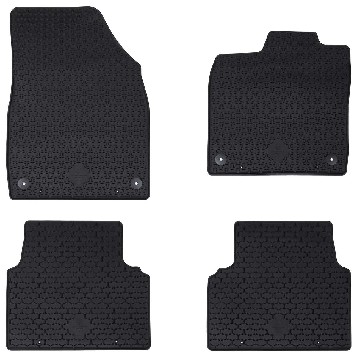 Auto tepih 4 pcs Crna prikladno za VW ID.3 2019- Guma