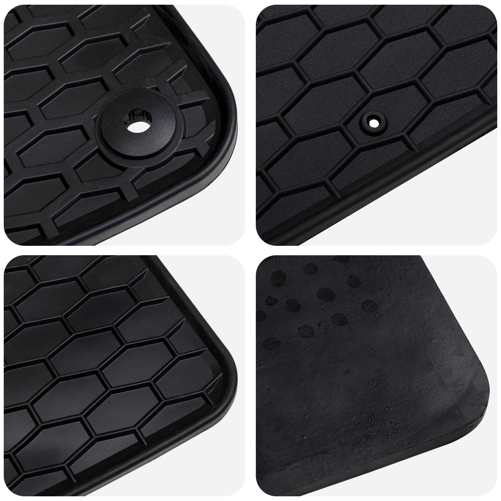 Auto tepih 4 pcs Crna prikladno za VW GOLF VIII Variant 2020-