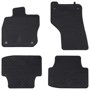 Auto tepih 4 pcs Crna prikladno za VW GOLF VIII Variant 2020-