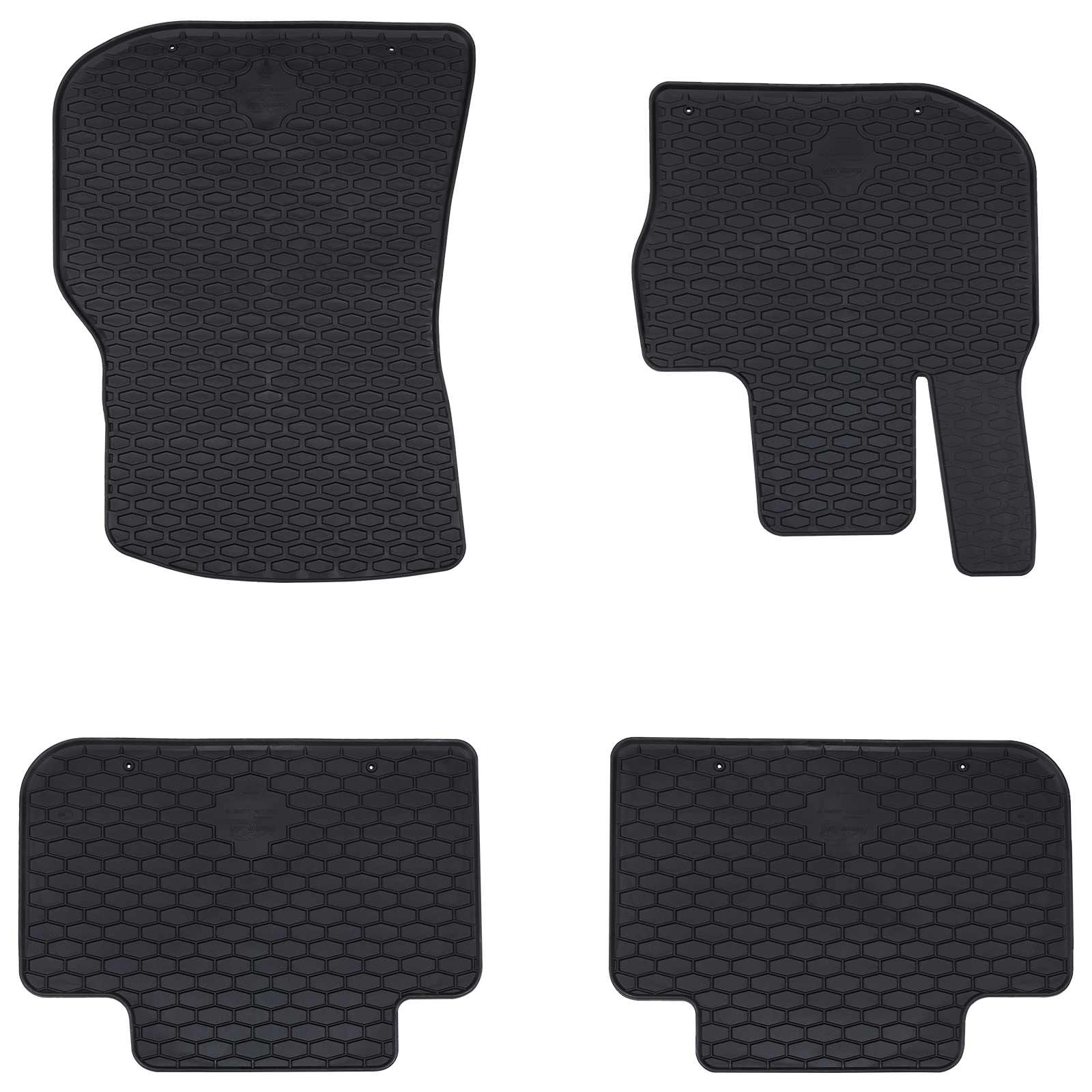 Auto tepih 4 pcs Crna prikladno za BMW X3, X4 2018-4D Aft Guma