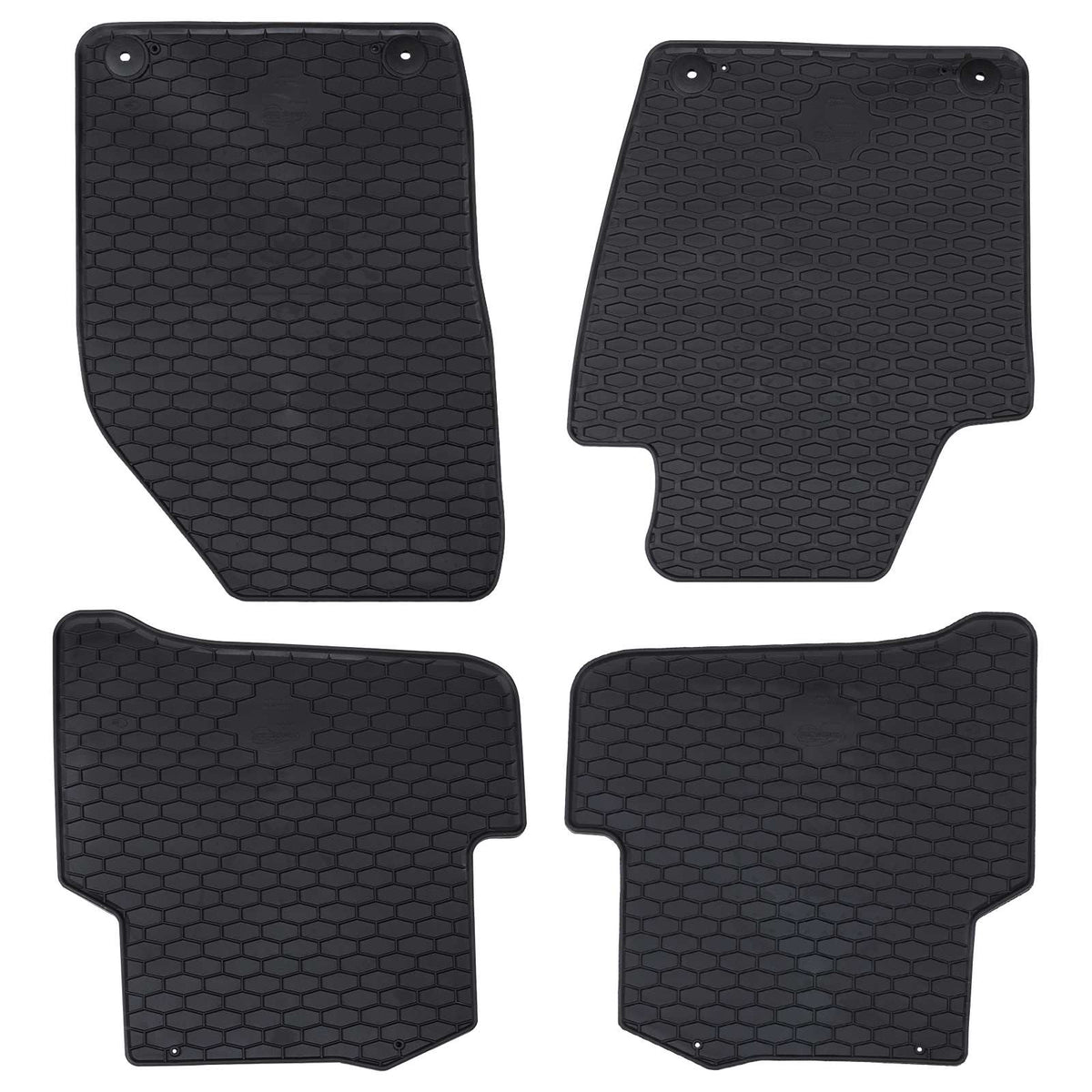 Auto tepih 4 pcs Crna prikladno za FABIA III 2014-2022 Guma