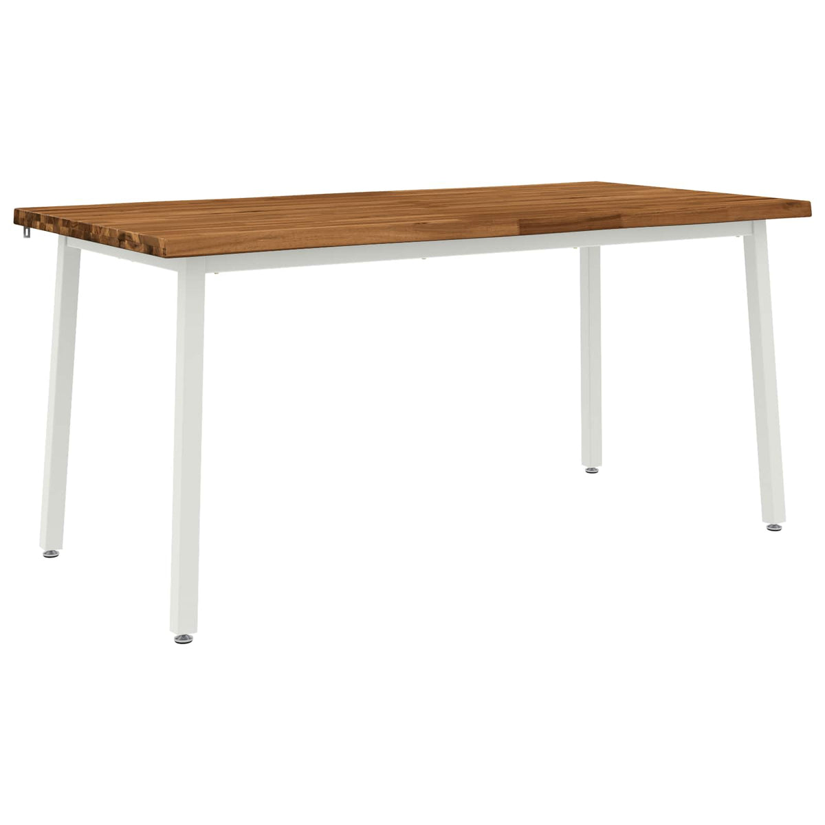 Stol za blagovanje s prirodnim rubom 160 x 80 x 75 cm Prirodna