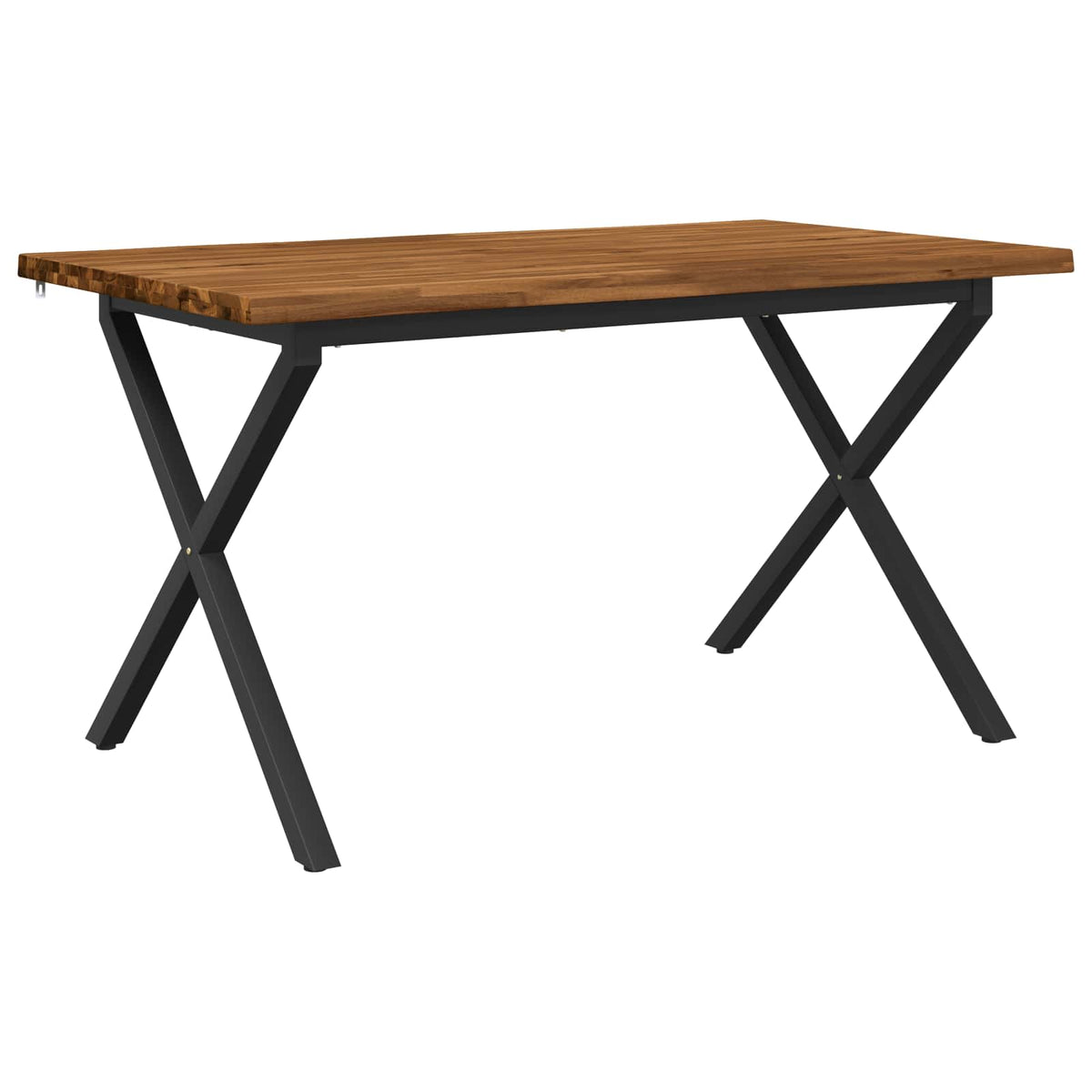 Stol za blagovanje s prirodnim rubom 140 x 70 x 75 cm Prirodna