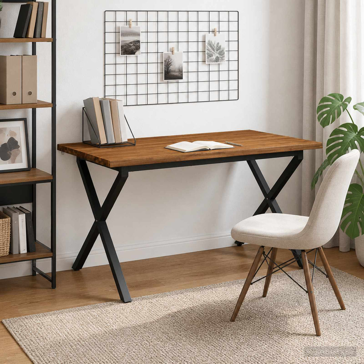 Stol za blagovanje s prirodnim rubom 140 x 70 x 75 cm Prirodna