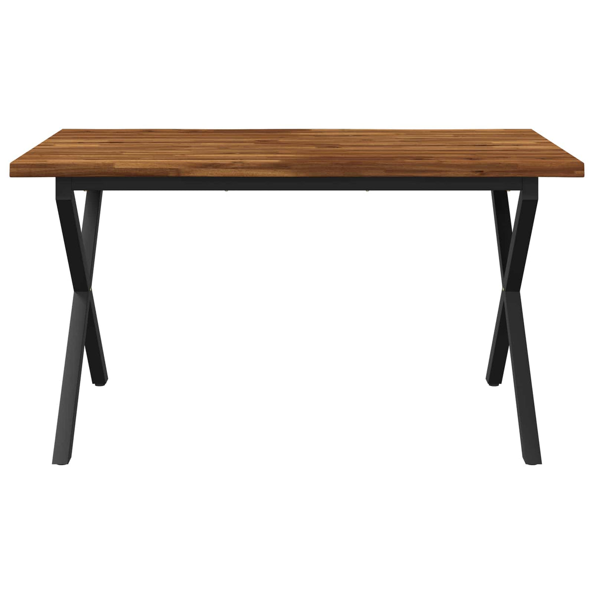 Stol za blagovanje s prirodnim rubom 140 x 80 x 75 cm Prirodna
