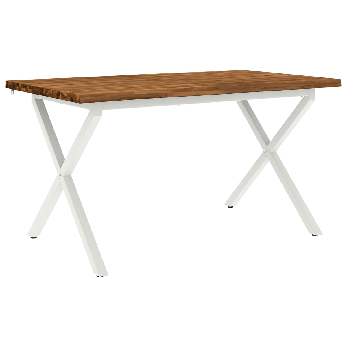 Stol za blagovanje s prirodnim rubom 140 x 80 x 75 cm Prirodna