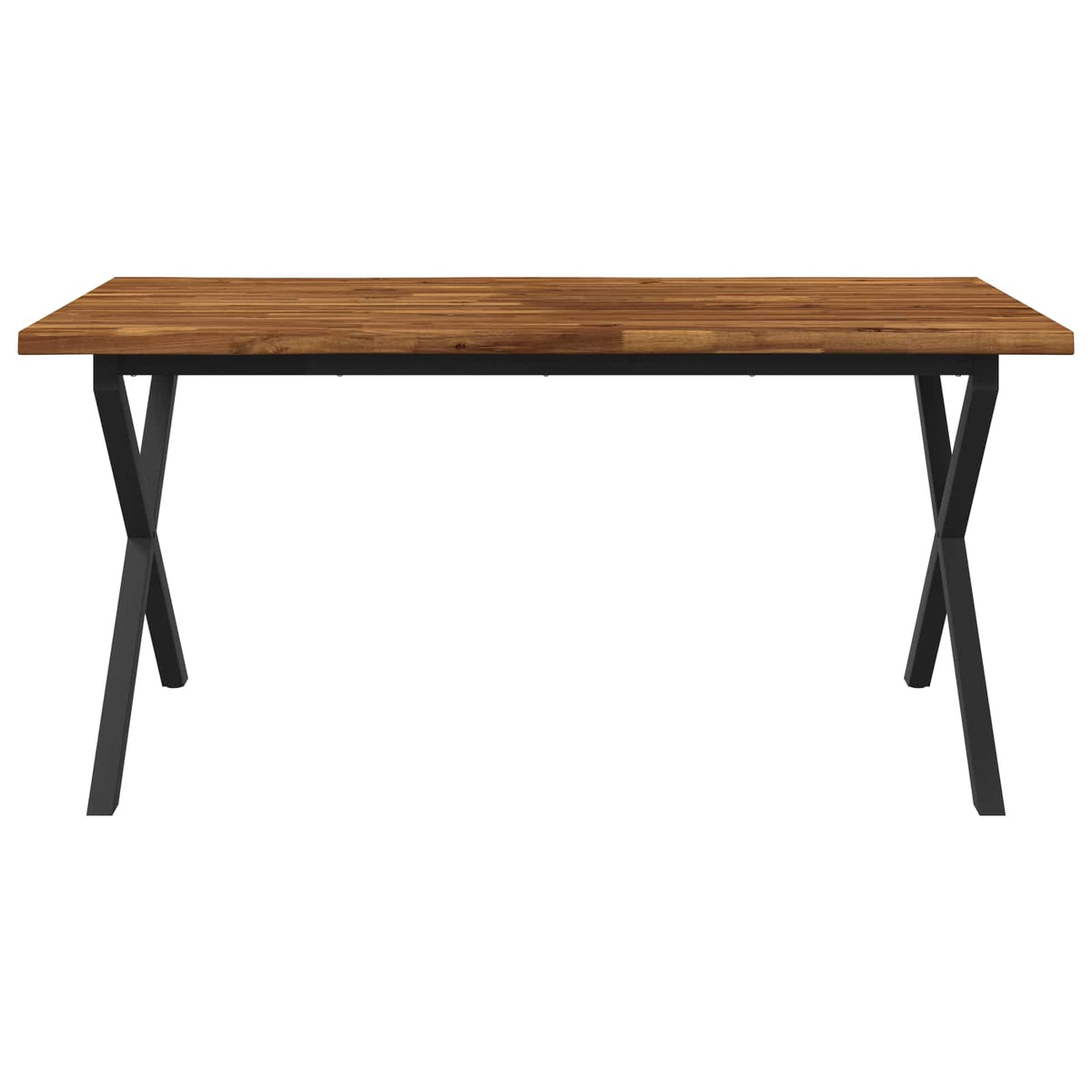 Stol za blagovanje s prirodnim rubom 160 x 80 x 75 cm Prirodna