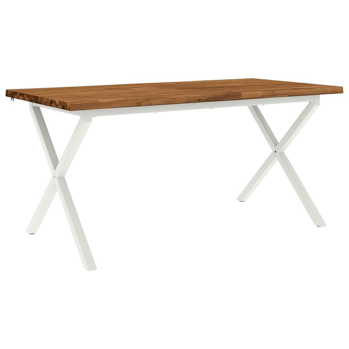 Stol za blagovanje s prirodnim rubom 160 x 80 x 75 cm Prirodna