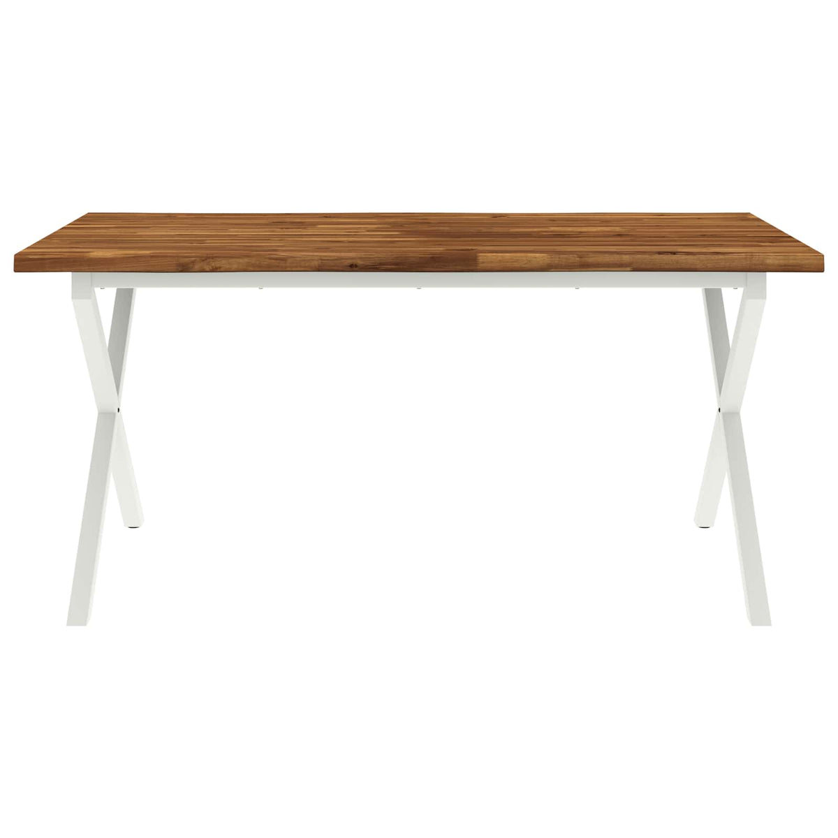 Stol za blagovanje s prirodnim rubom 160 x 90 x 75 cm Prirodna
