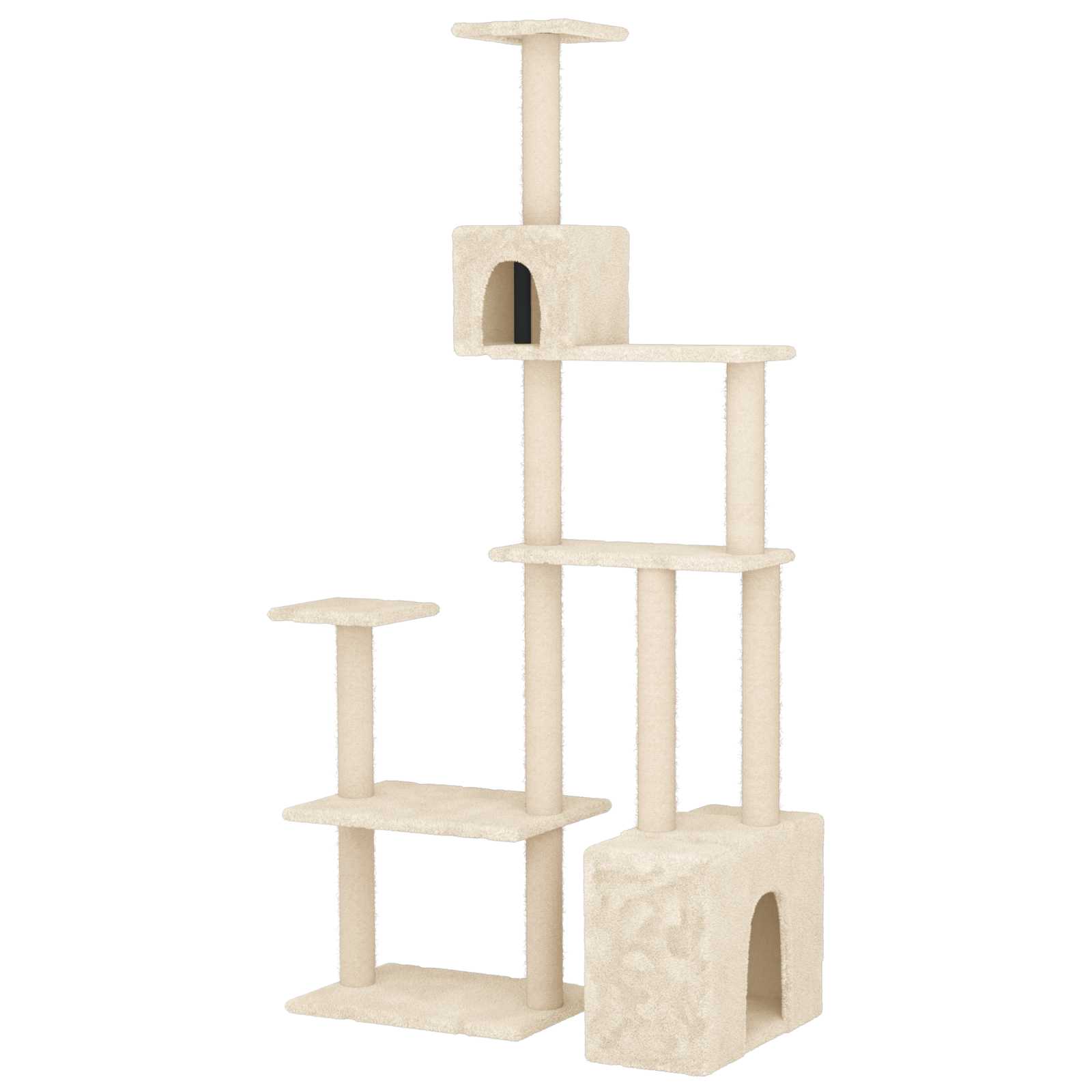 Mačje drvo s sisalnim postoljima za grebanje Krem 177,5 cm