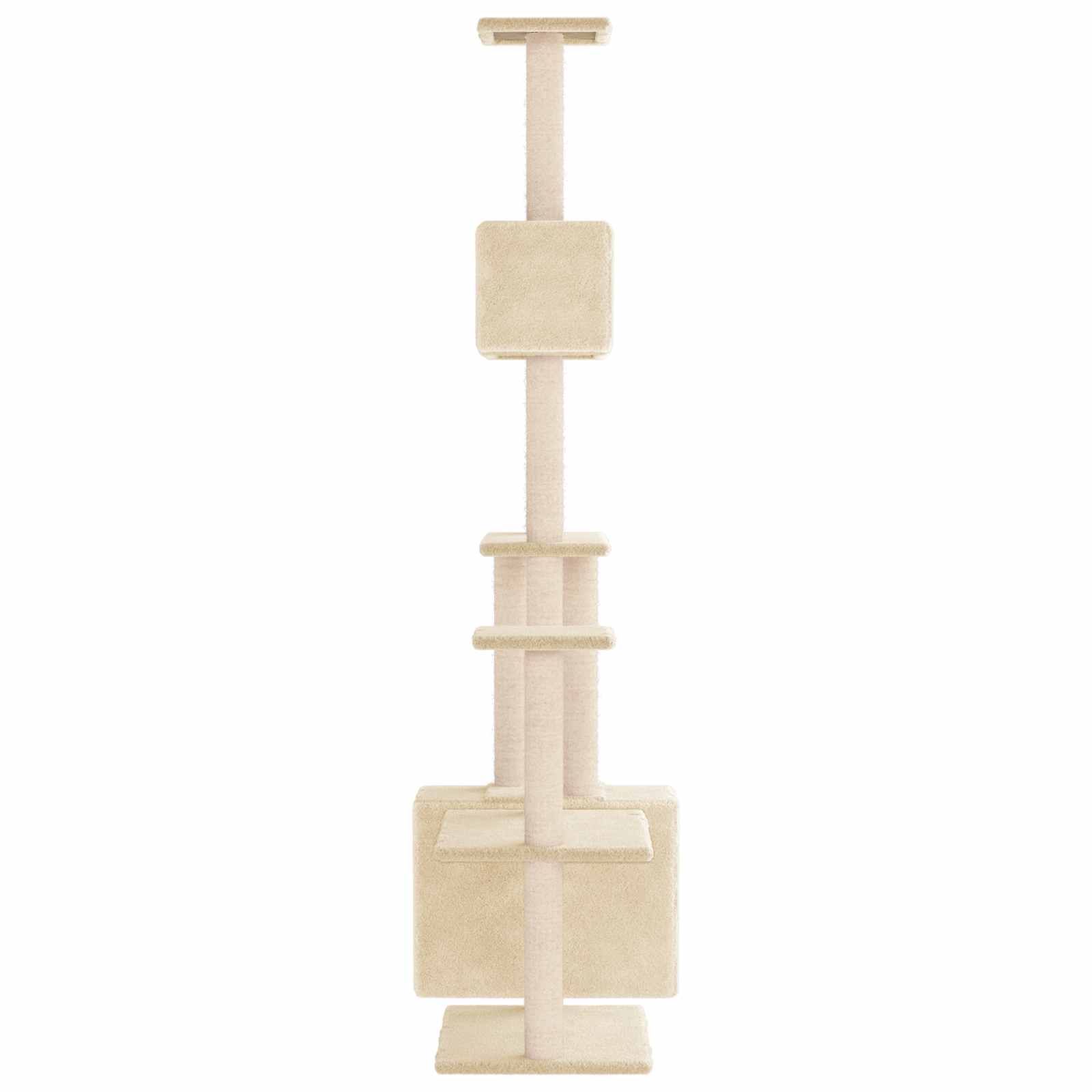 Mačje drvo s sisalnim postoljima za grebanje Krem 177,5 cm