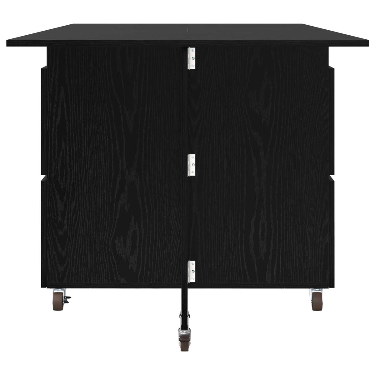 Blagovaonski stol 140 x 80 x 77 cm Konstruirano drvo Crni hrast