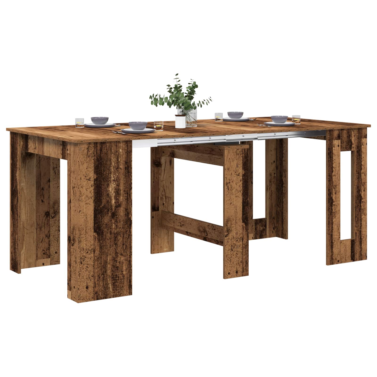 Blagovaonski stol 180 x 85 x 75 cm Konstruirano drvo Staro drvo