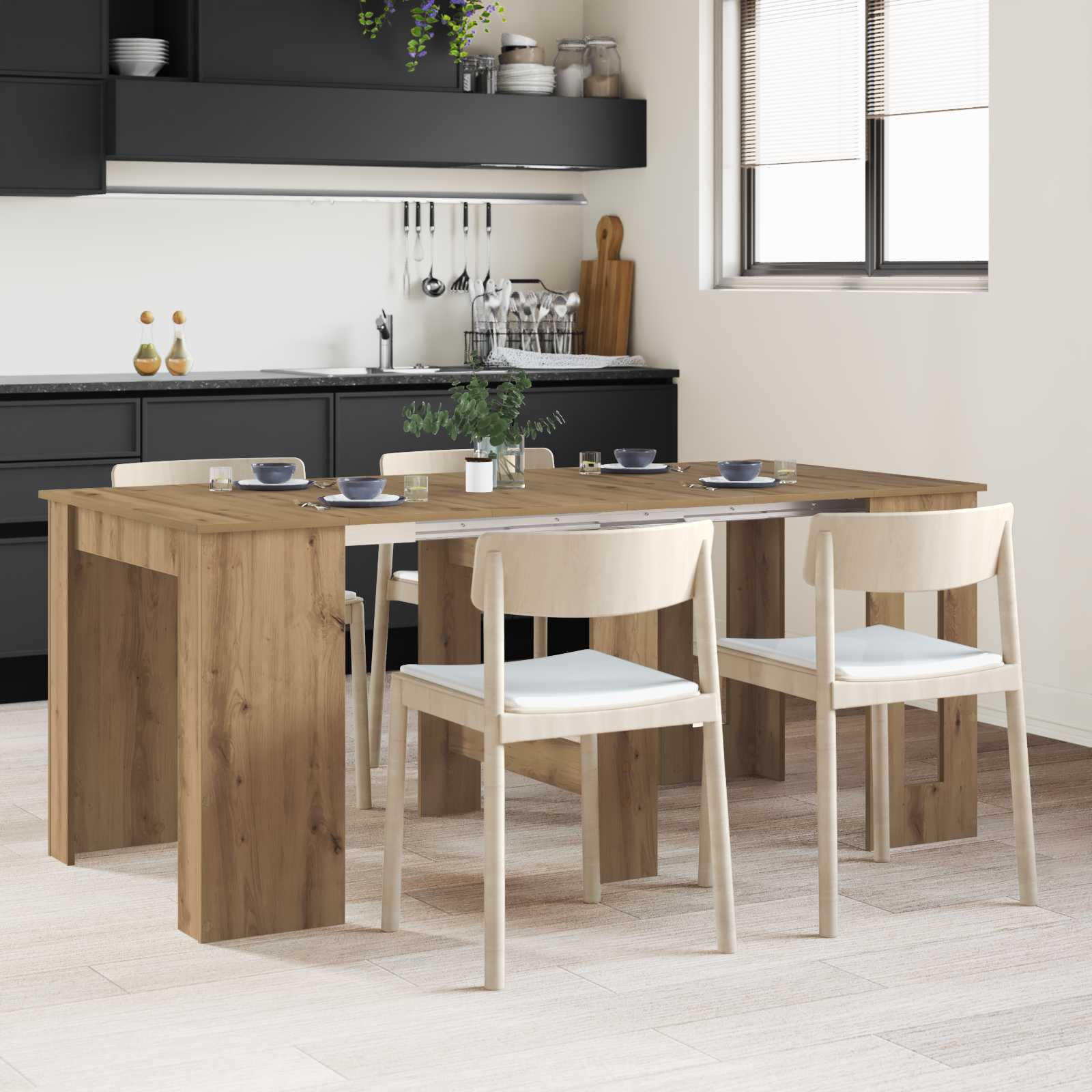 Blagovaonski stol 180 x 85 x 75 cm Konstruirano drvo