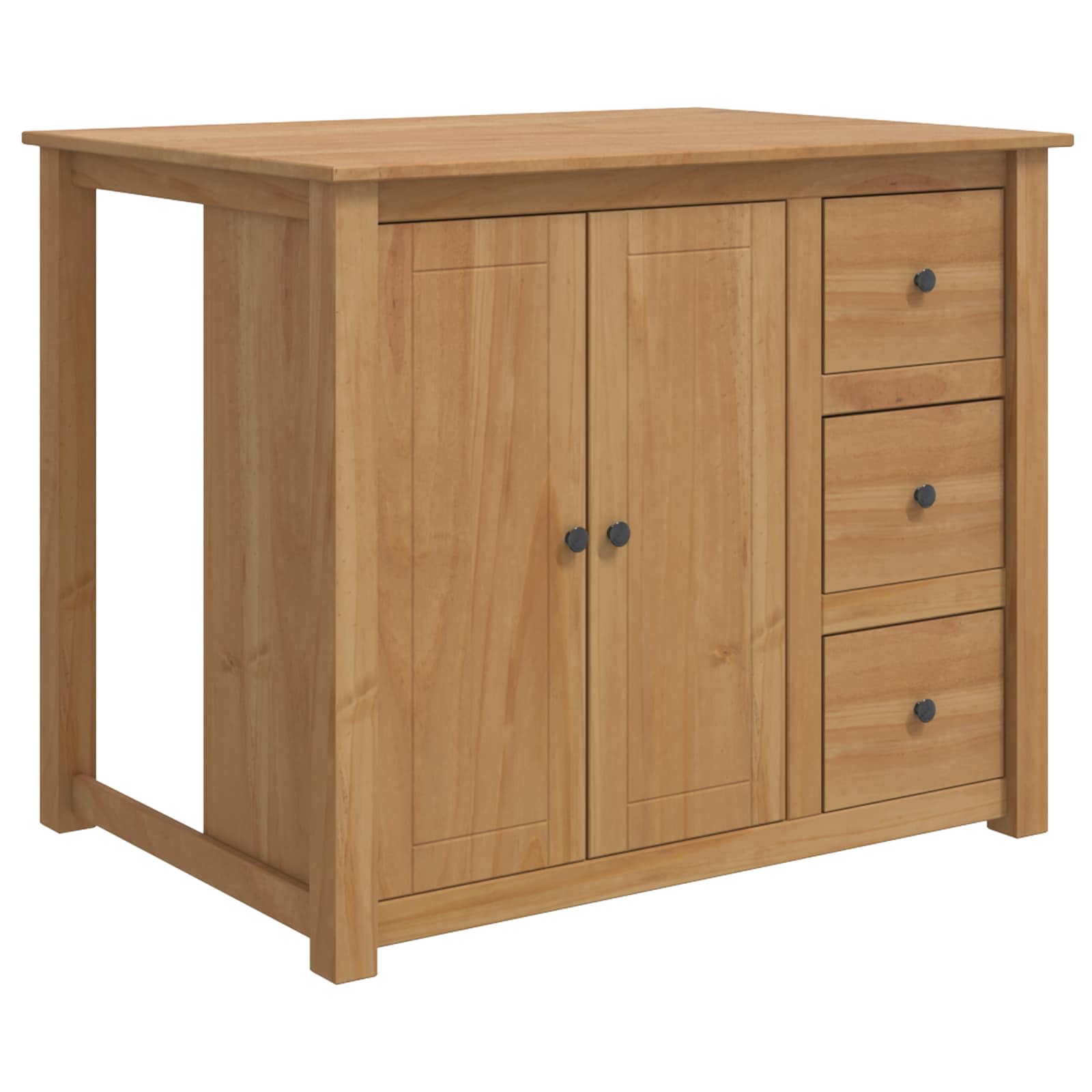 Kuhinjski kolica PANAMA 2 pcs Medeni vosak 112 x 77 x 90 cm