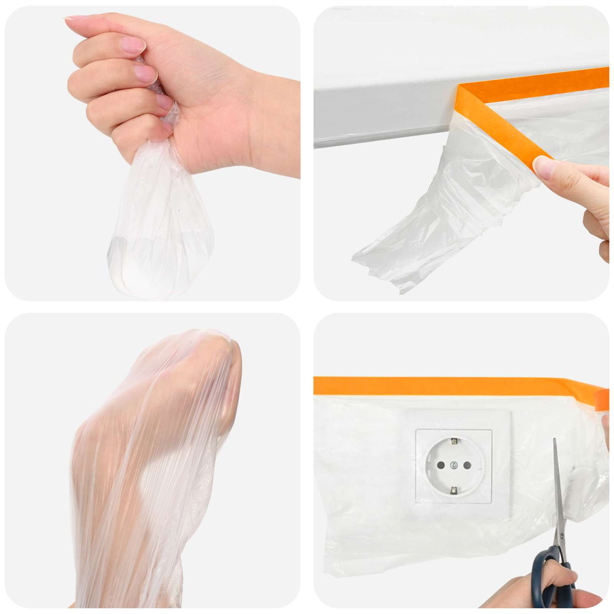 Prozračna ploča s ljepilom 12 pcs *Transparent*an 140 x 3300 cm