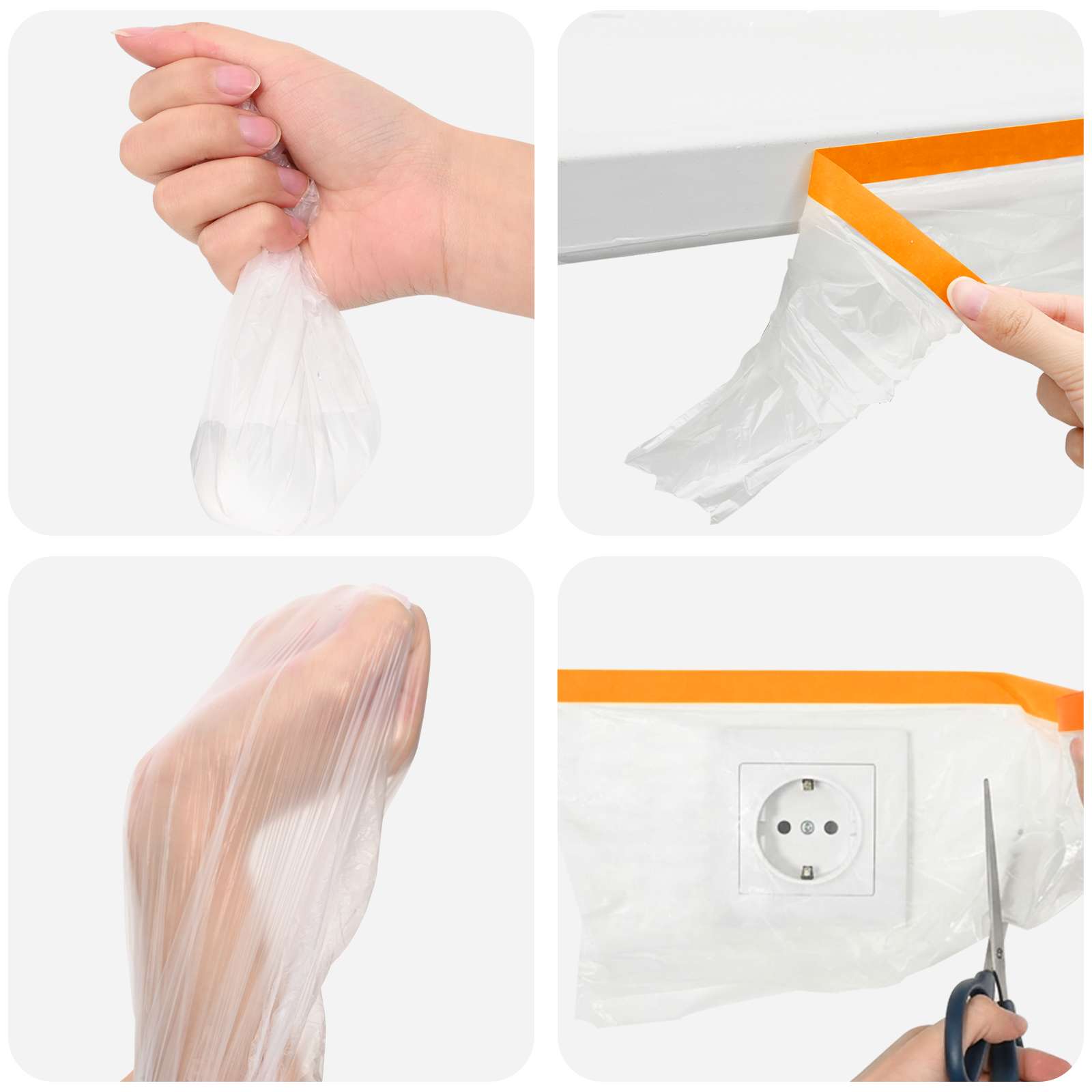 Prozračna ploča s ljepilom 12 pcs *Transparent*an 210 x 2000 cm