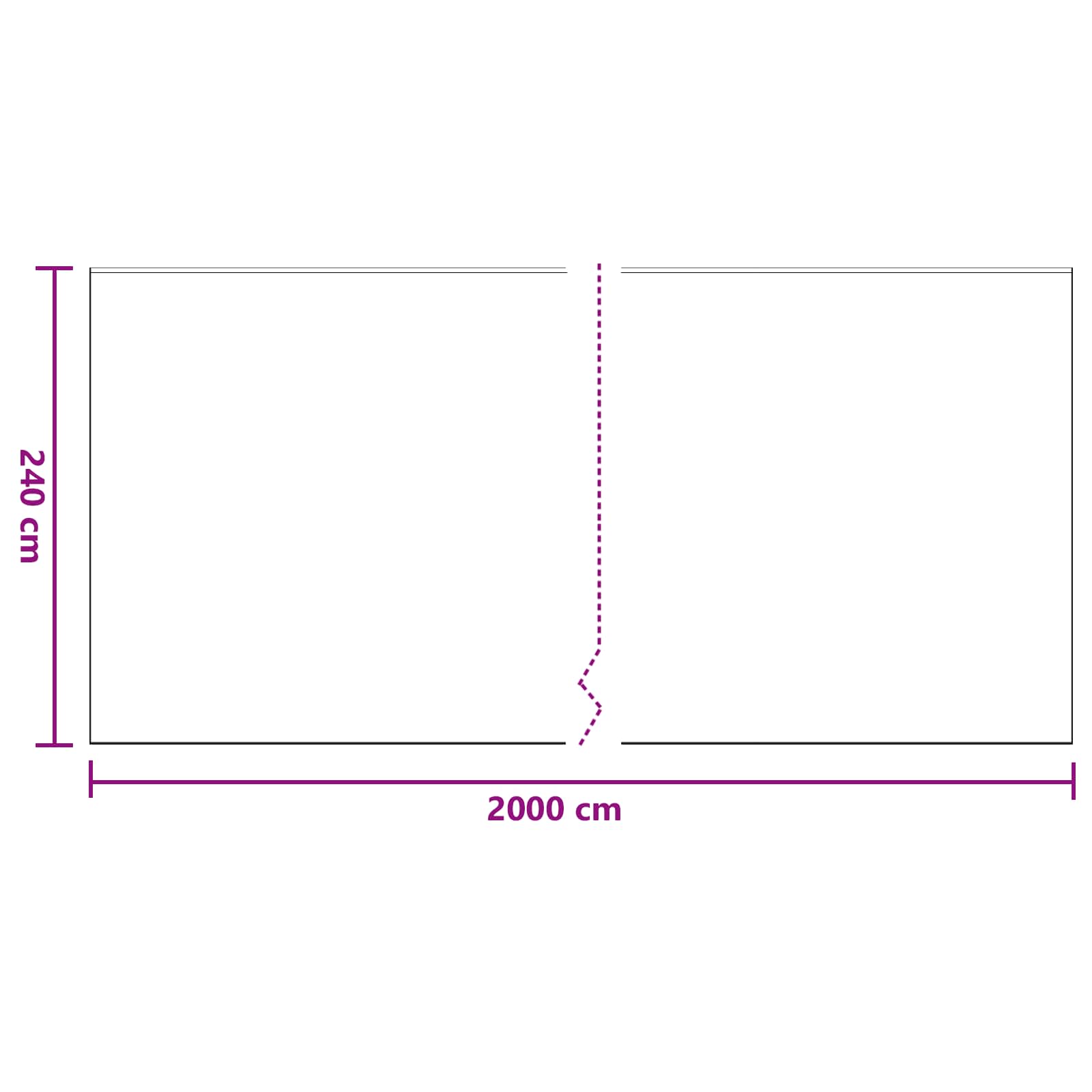 Prozračna ploča s ljepilom 12 pcs *Transparent*an 240 x 2000 cm