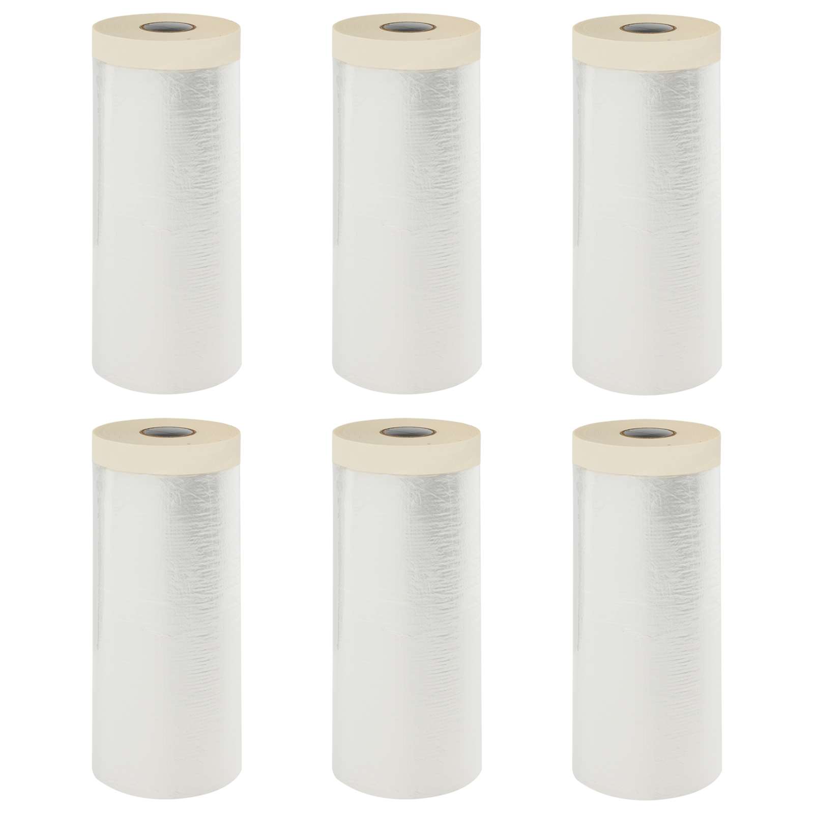 Praškasta plahta s ljepilom 6 pcs *Transparent*an 110 x 3300 cm