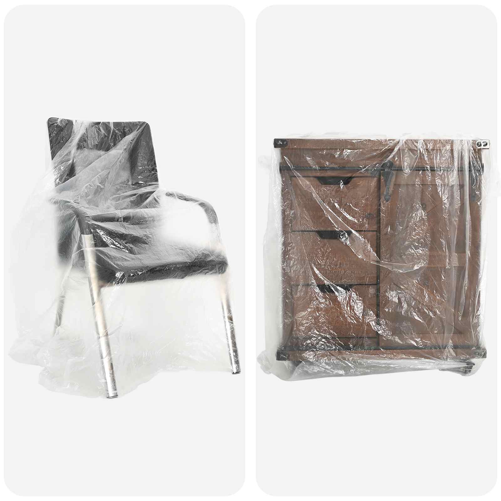 Prašina 6 pcs *Transparent*an 400 x 500 cm HDPE