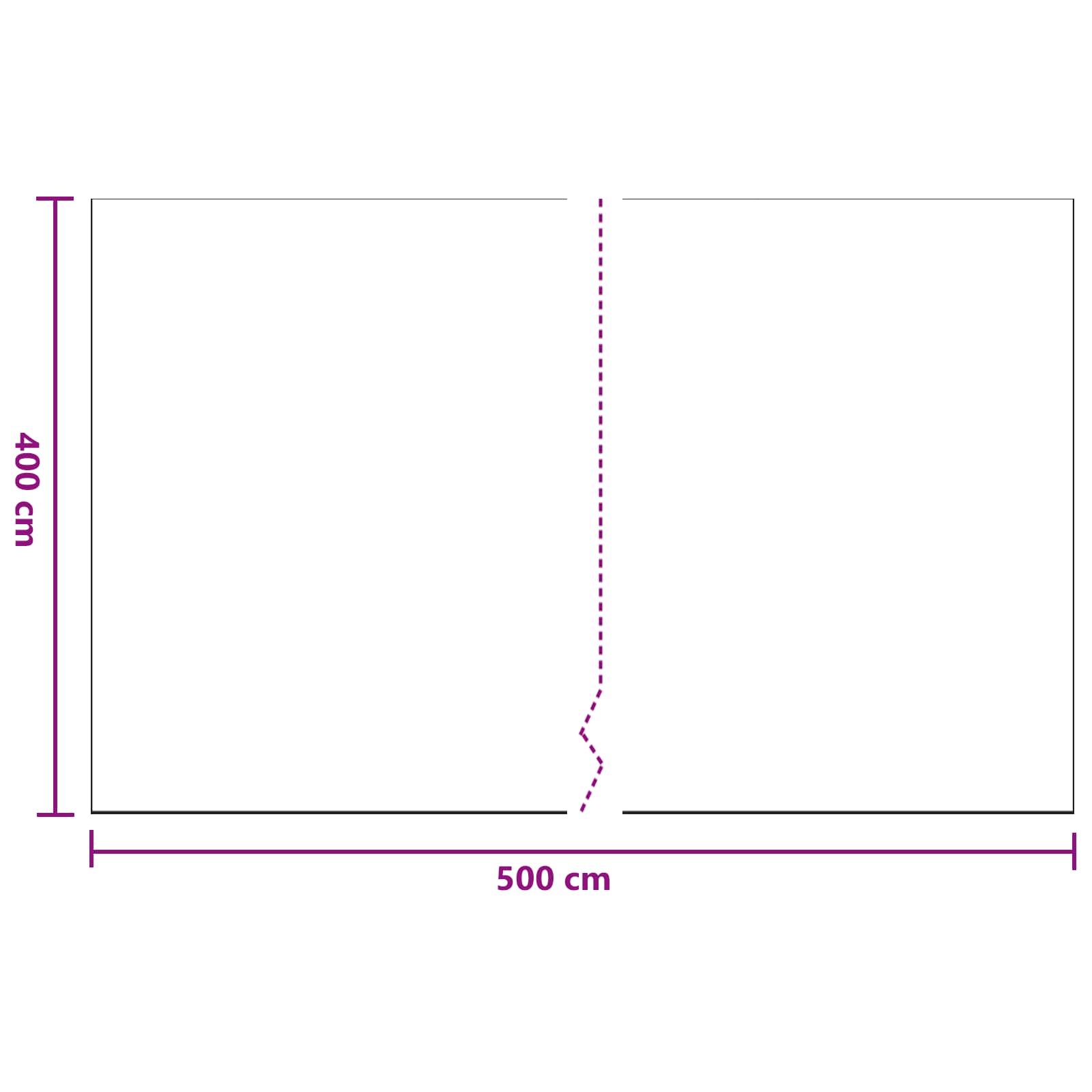 Prašina 6 pcs *Transparent*an 400 x 500 cm HDPE