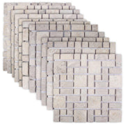 Mozaik pločice Krem 30 x 30 cm Mramor