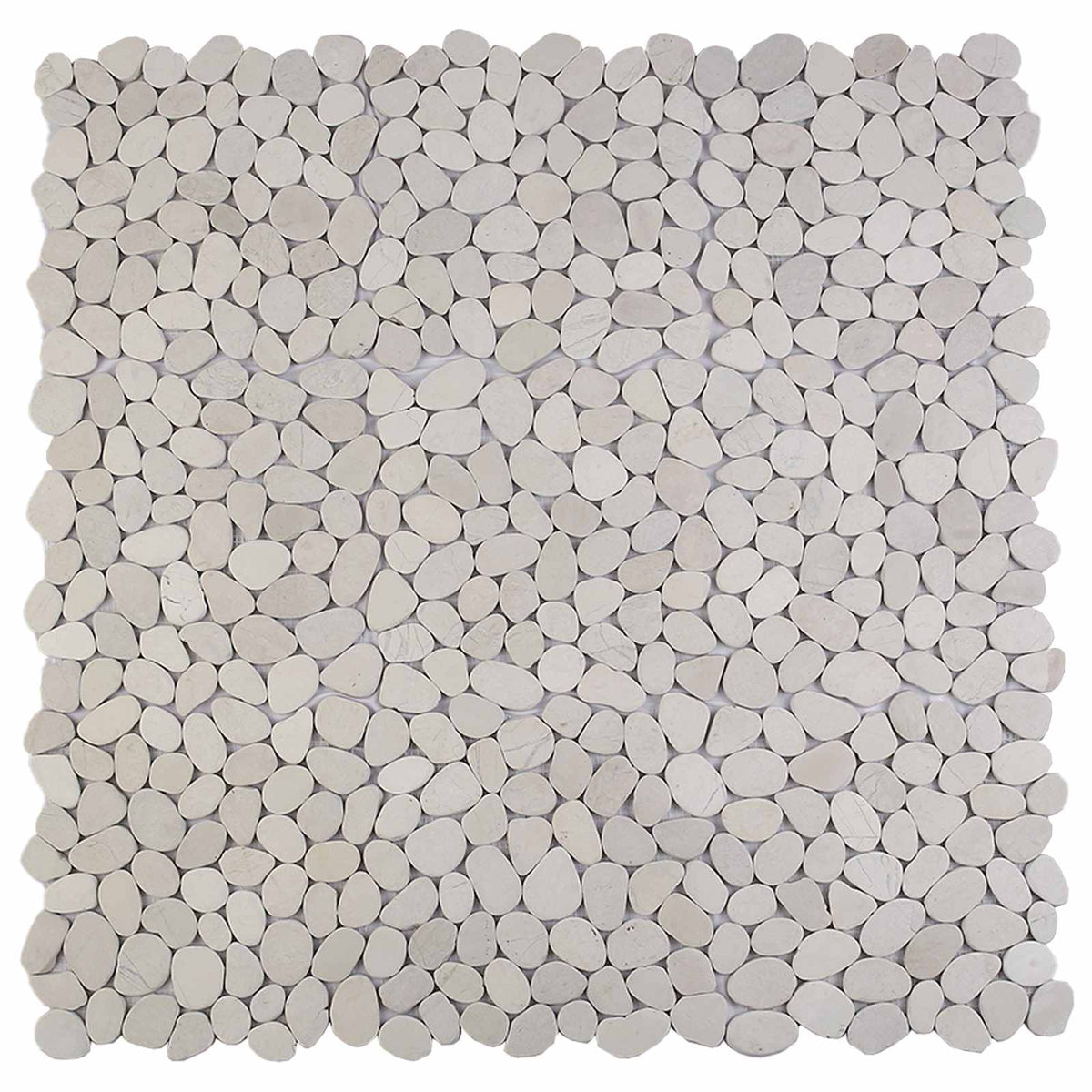 Kamenčići Bijela 30 x 30 cm Rijeka kamenčić