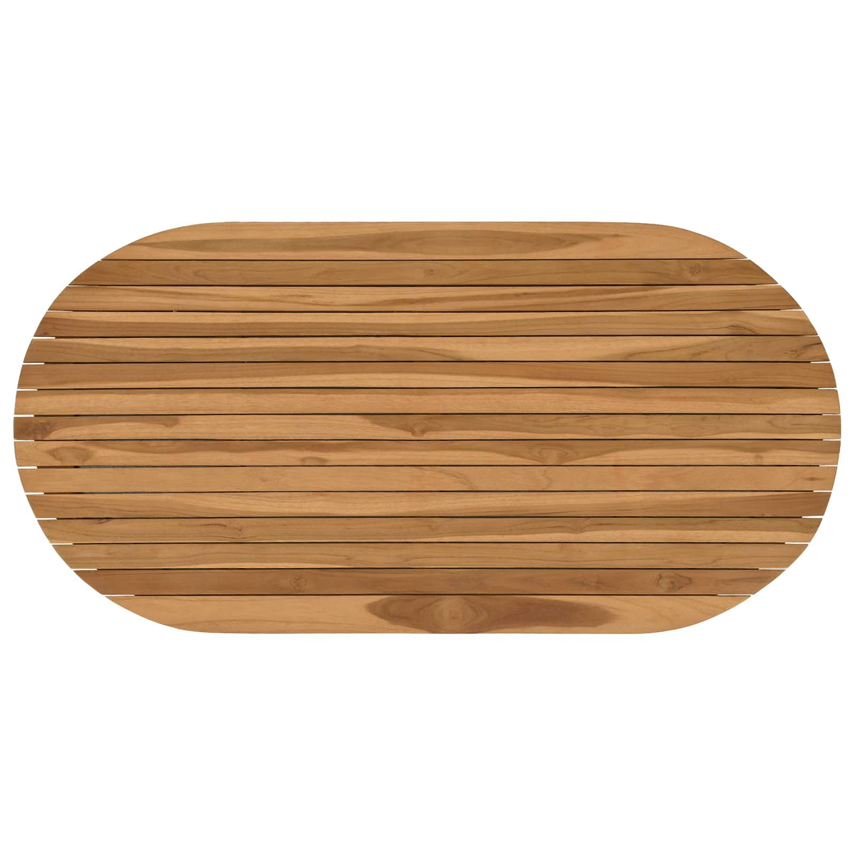 Gornji dio stola 110 x 55 x 3,5 cm Ovalni Čvrsto teak drvo