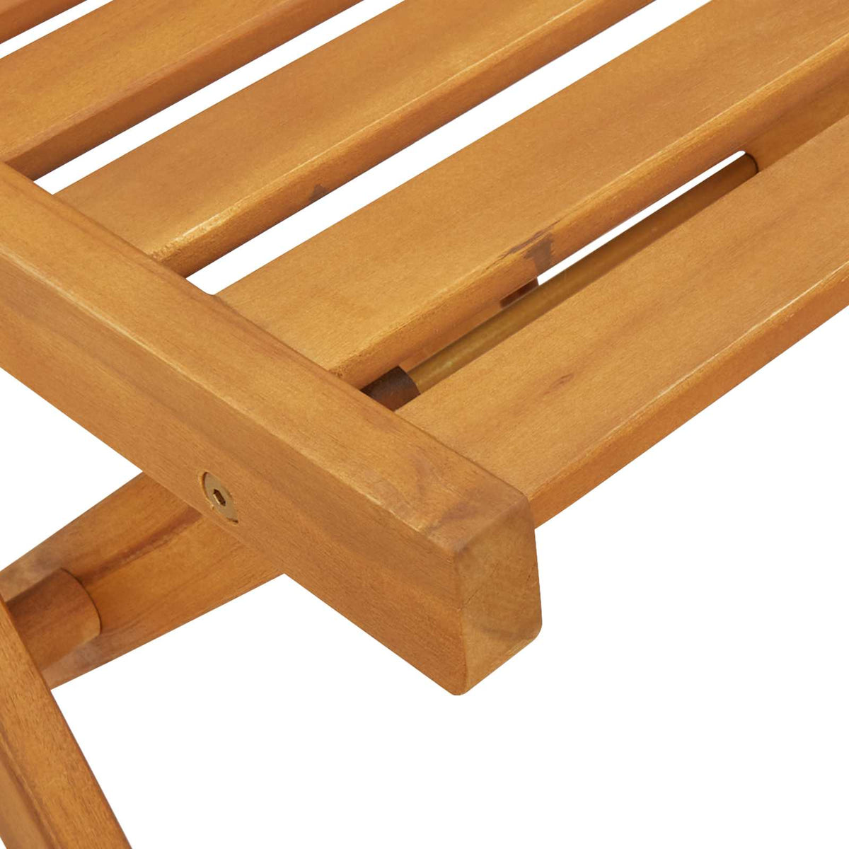 Sklopive Vrtne Stolice 6 pcs Prirodna 40 x 53 x 80 cm