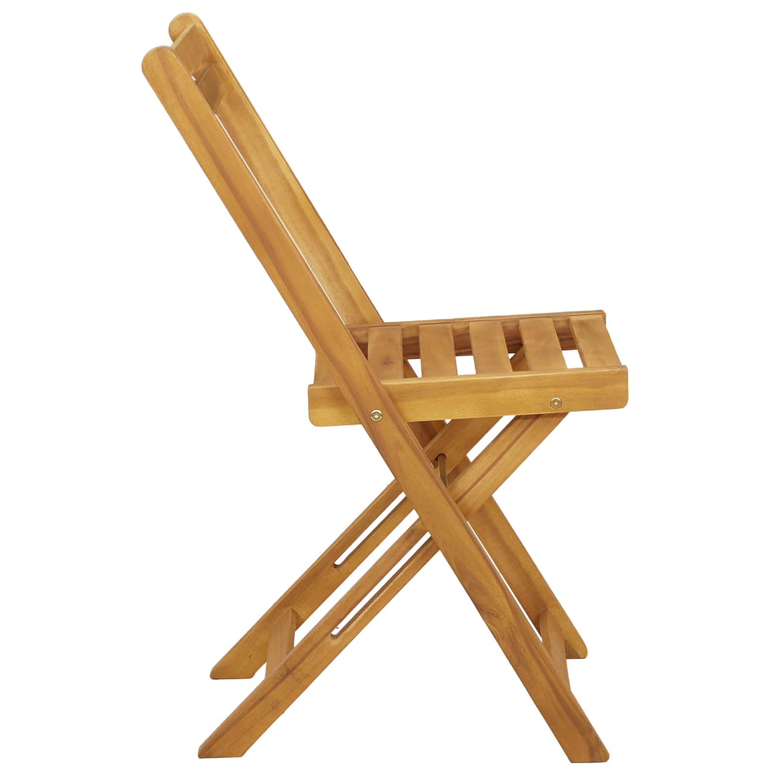 Sklopive Vrtne Stolice 6 pcs Prirodna 40 x 53 x 80 cm