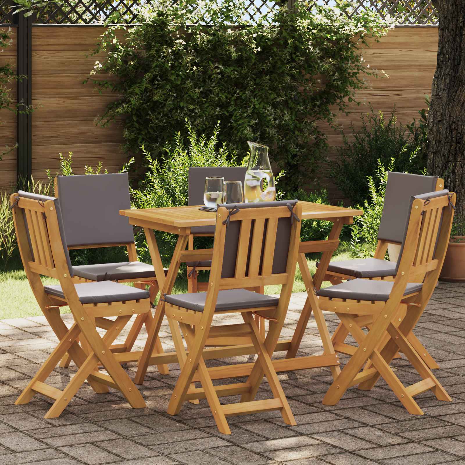 Vanjske bistro stolice 6 pcs Tamnosiva 38 x 46 x 85 cm