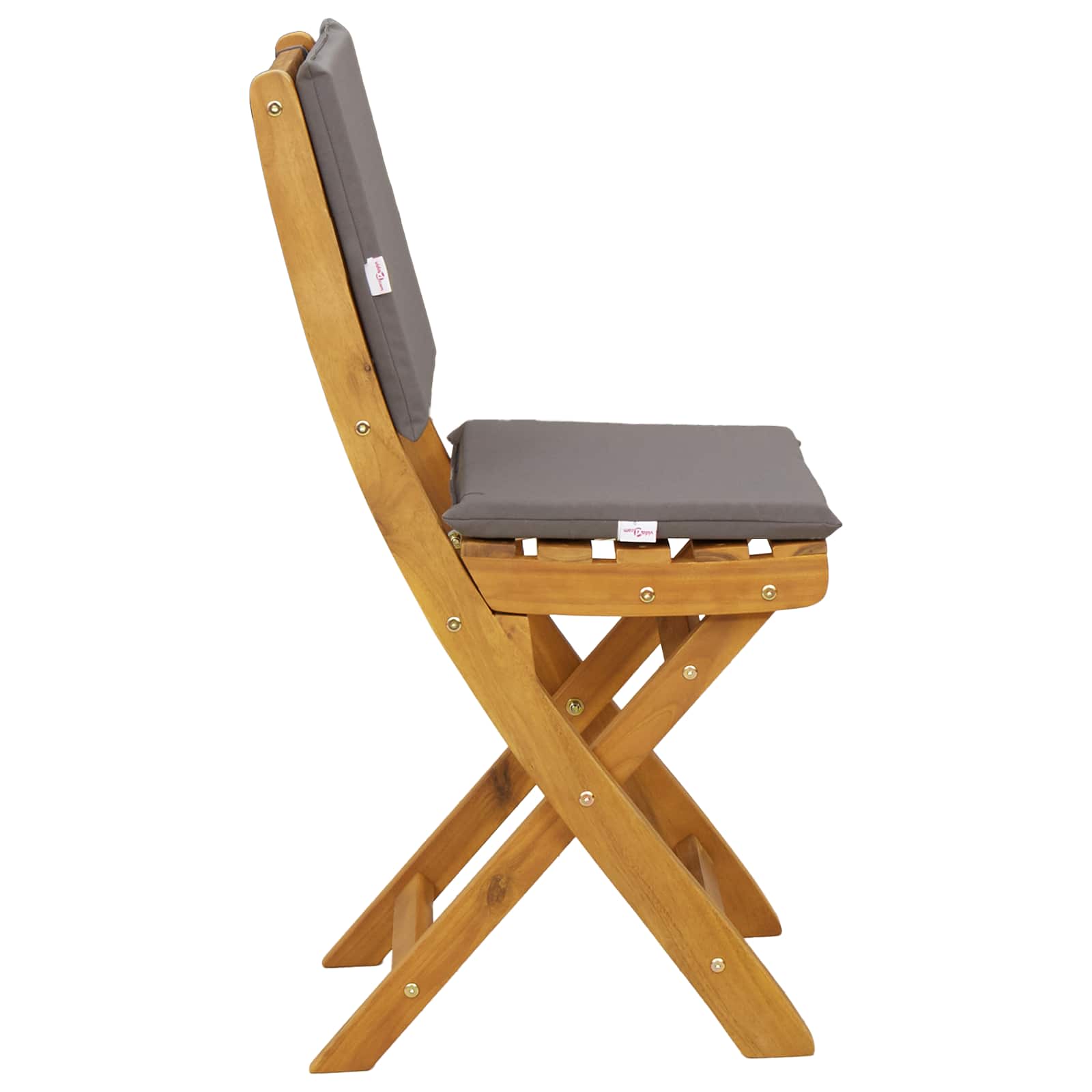 Vanjske bistro stolice 8 pcs Tamnosiva 38 x 46 x 85 cm