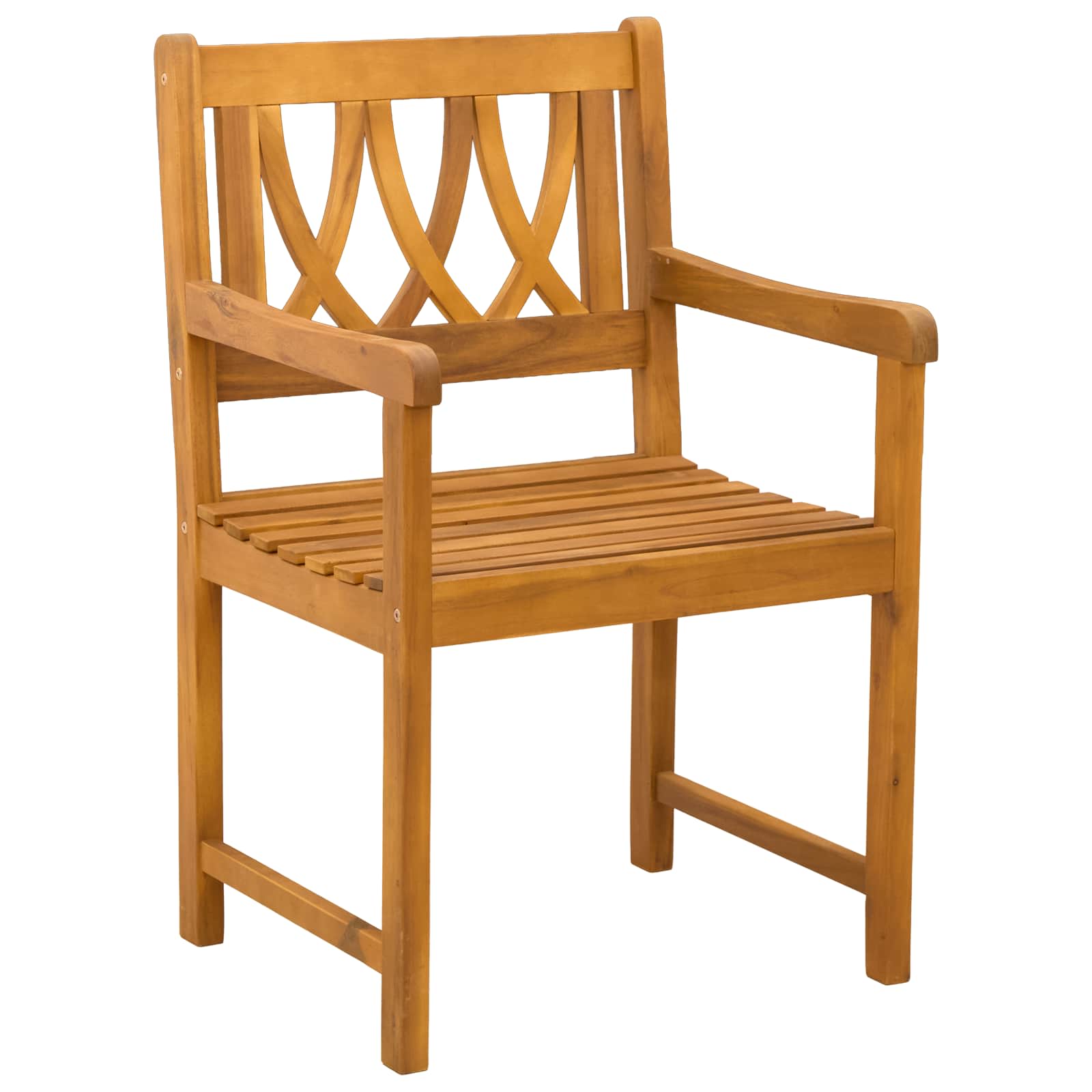 Vanjska klupa 8 pcs Prirodna 56 x 55,5 x 90 cm