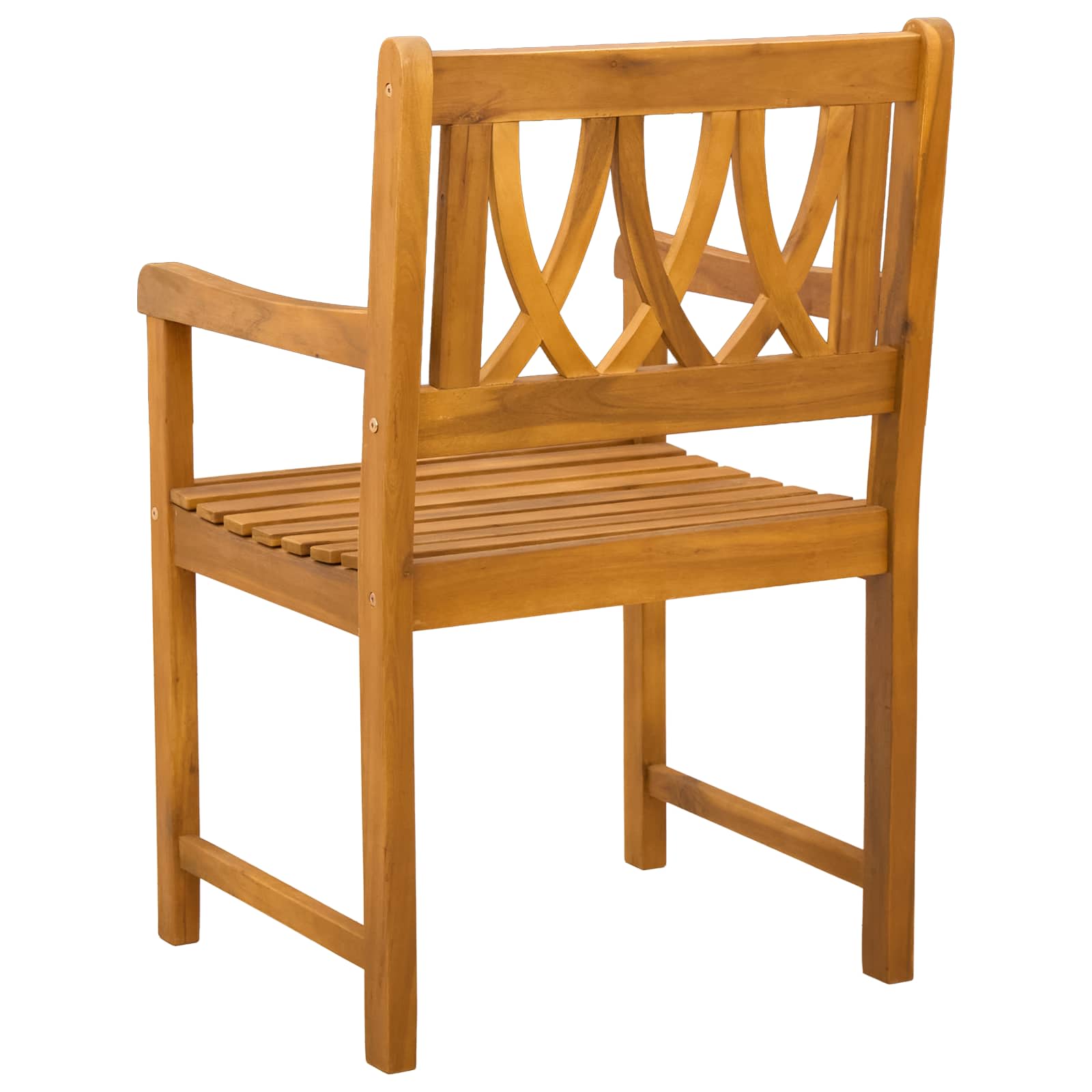 Vanjska klupa 8 pcs Prirodna 56 x 55,5 x 90 cm