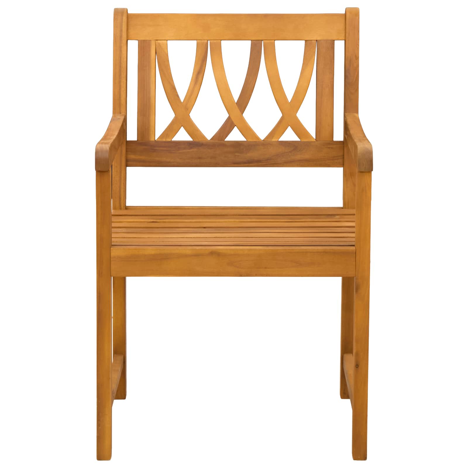 Vanjska klupa 8 pcs Prirodna 56 x 55,5 x 90 cm