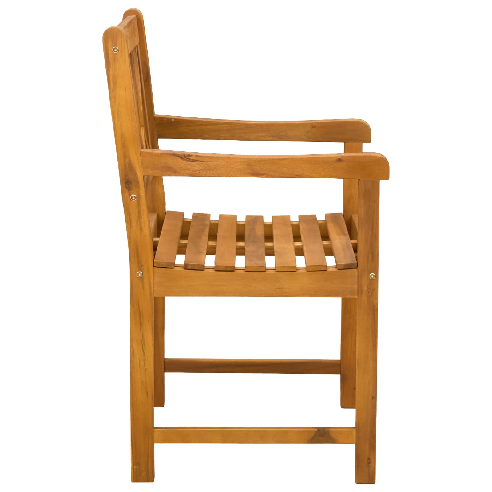Vanjska klupa 8 pcs Prirodna 56 x 55,5 x 90 cm