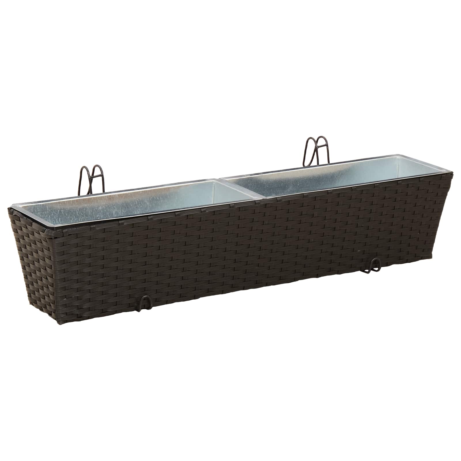 Ograda 2 pcs 80 x 17 x 17 cm Metal