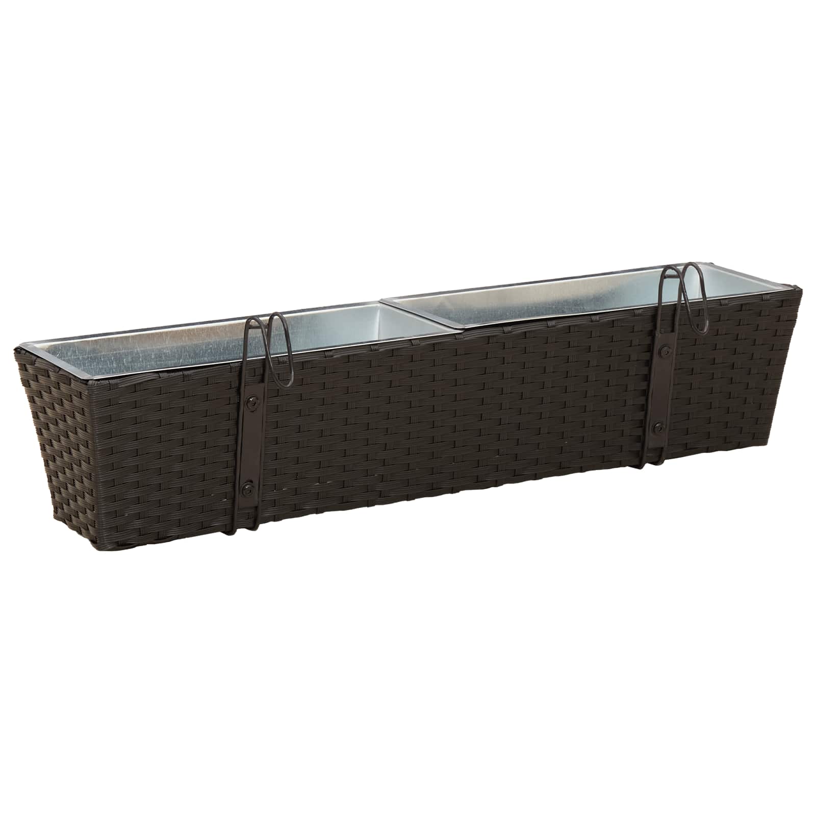 Ograda 2 pcs 80 x 17 x 17 cm Metal
