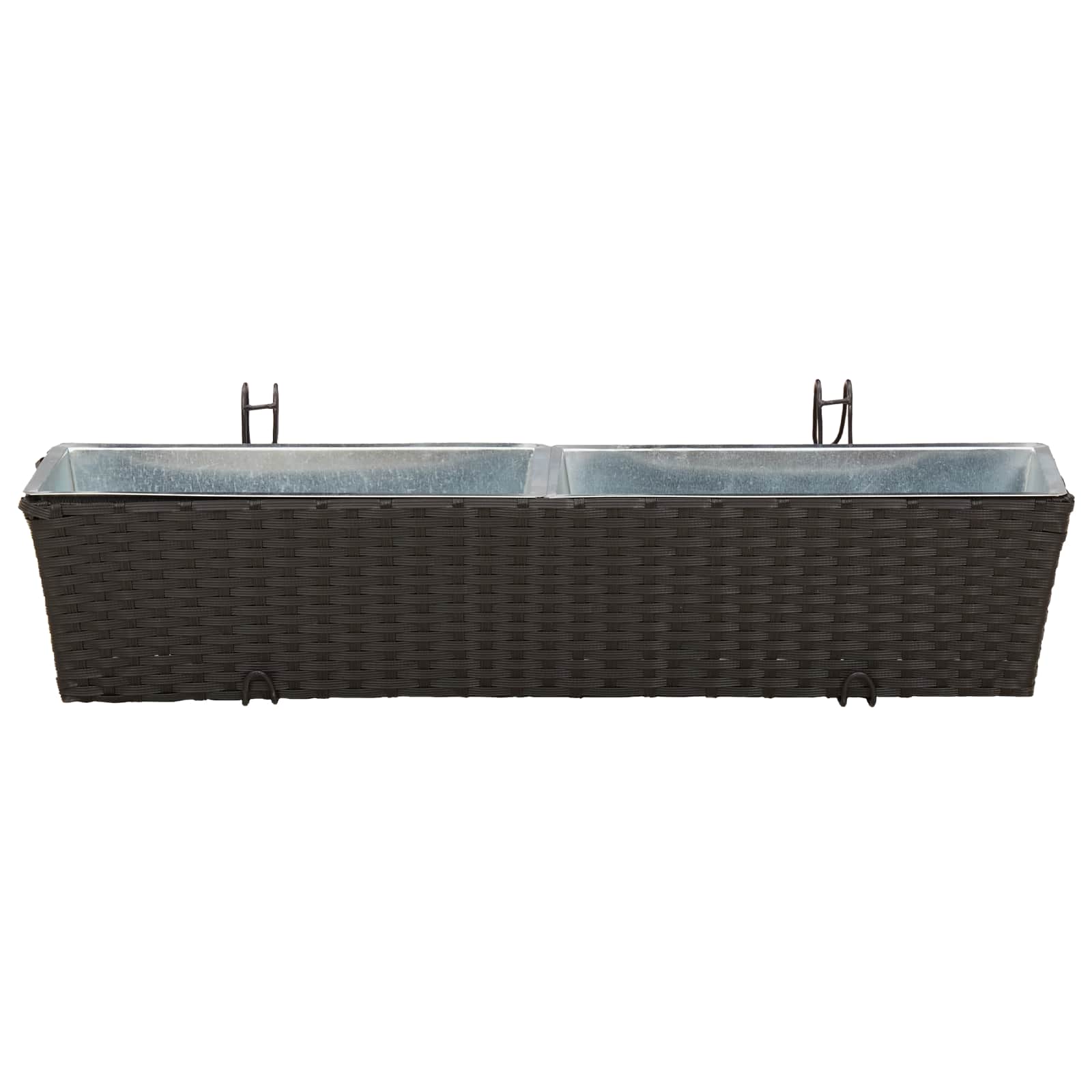 Ograda 2 pcs 80 x 17 x 17 cm Metal
