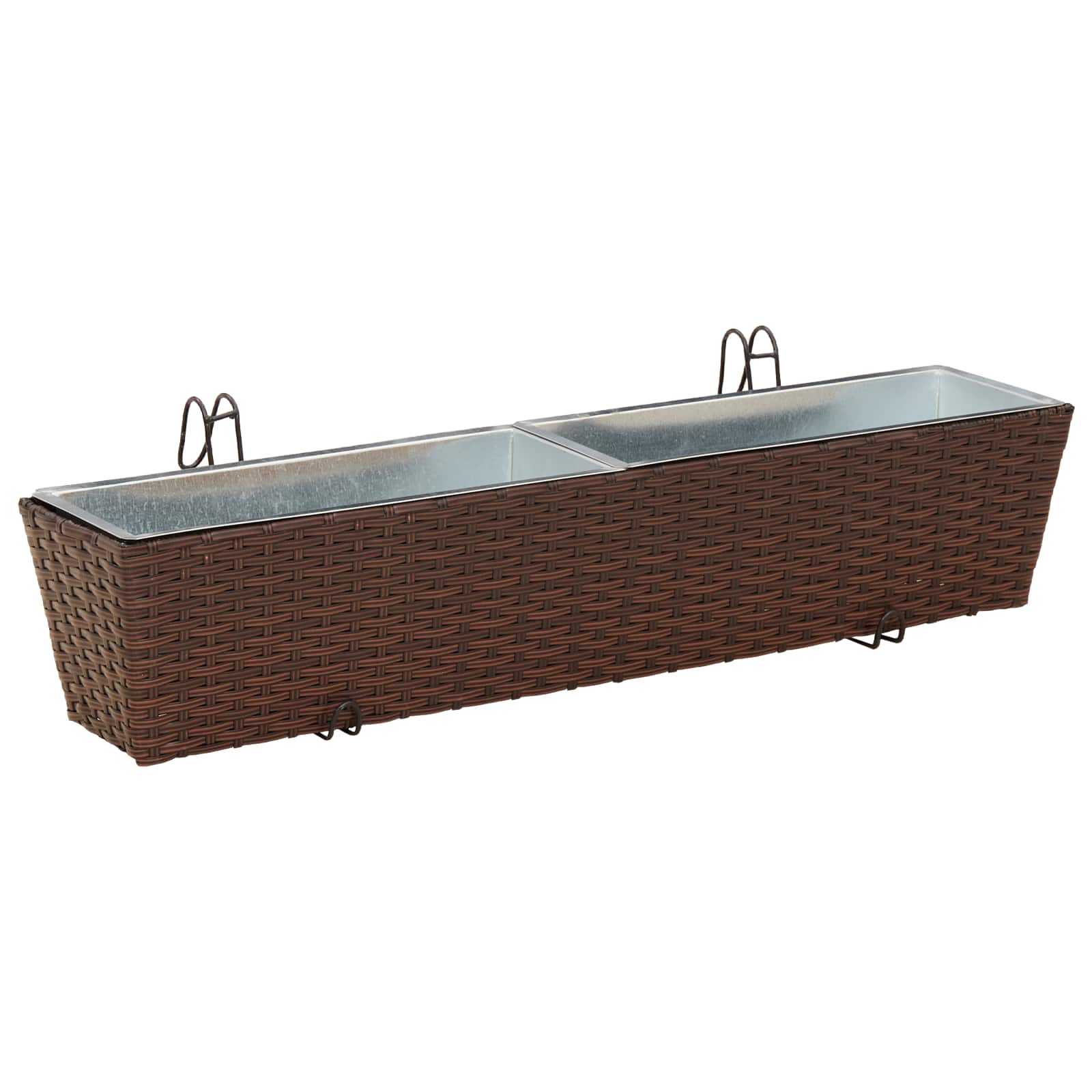 Ograda 2 pcs 80 x 17 x 17 cm Metal