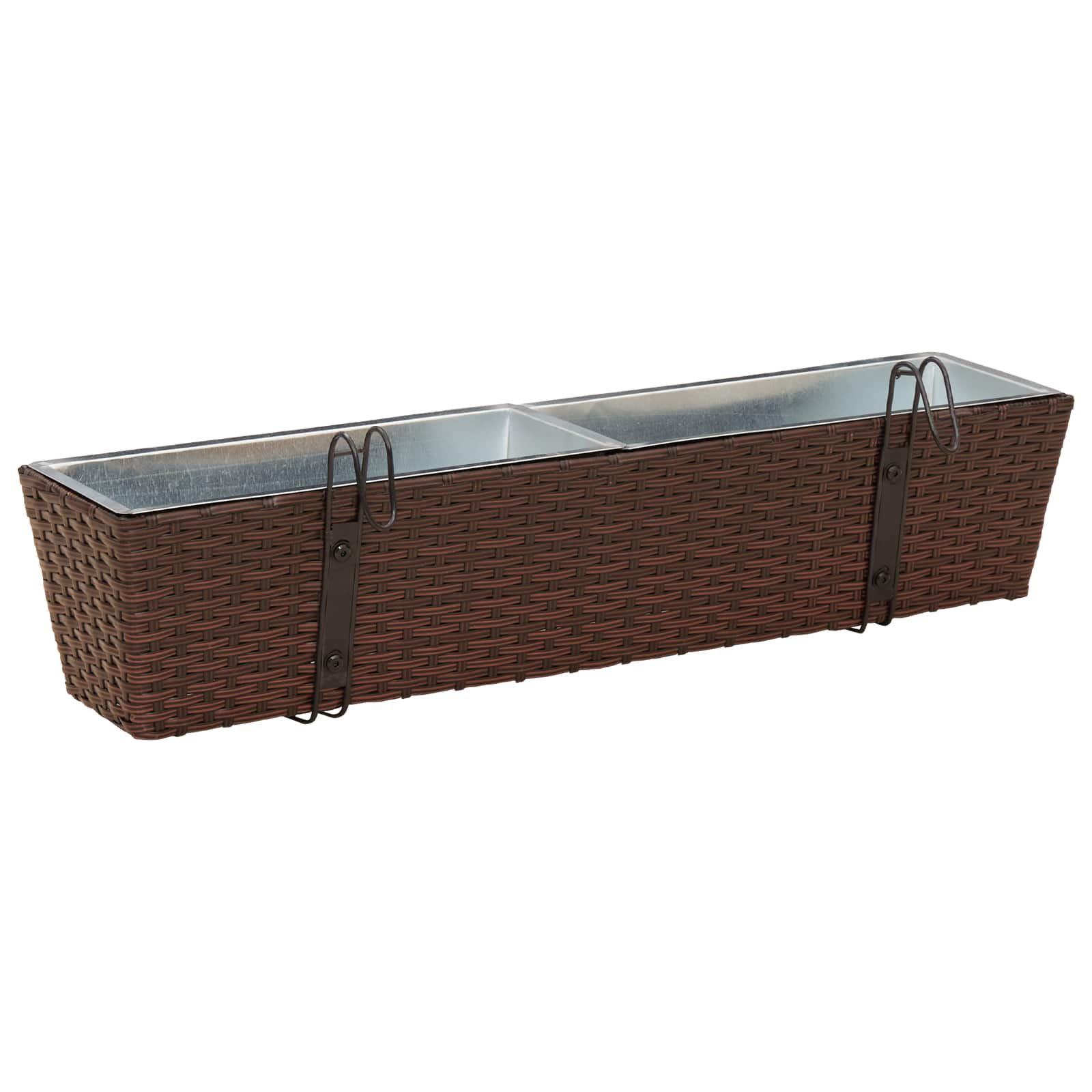 Ograda 2 pcs 80 x 17 x 17 cm Metal