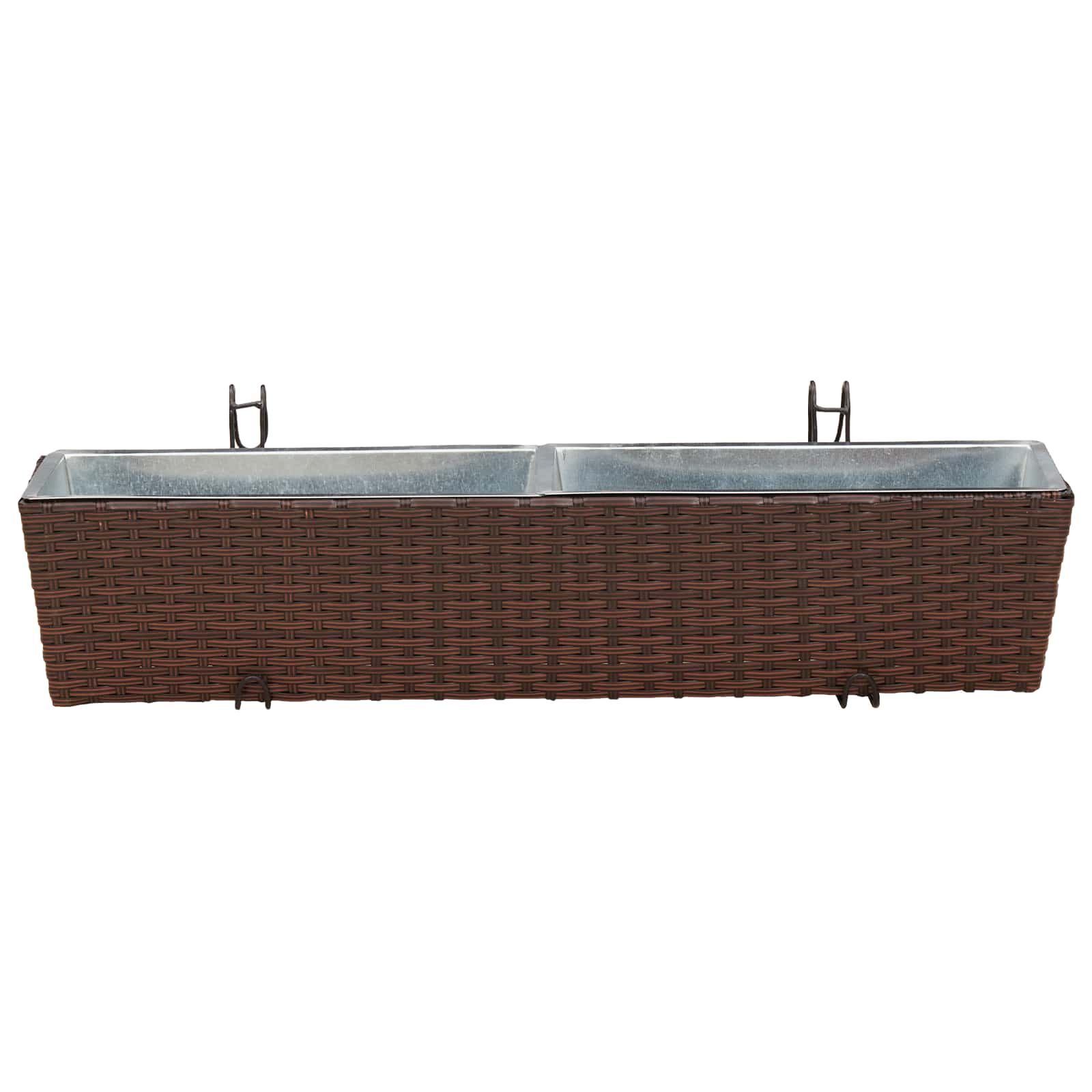 Ograda 2 pcs 80 x 17 x 17 cm Metal