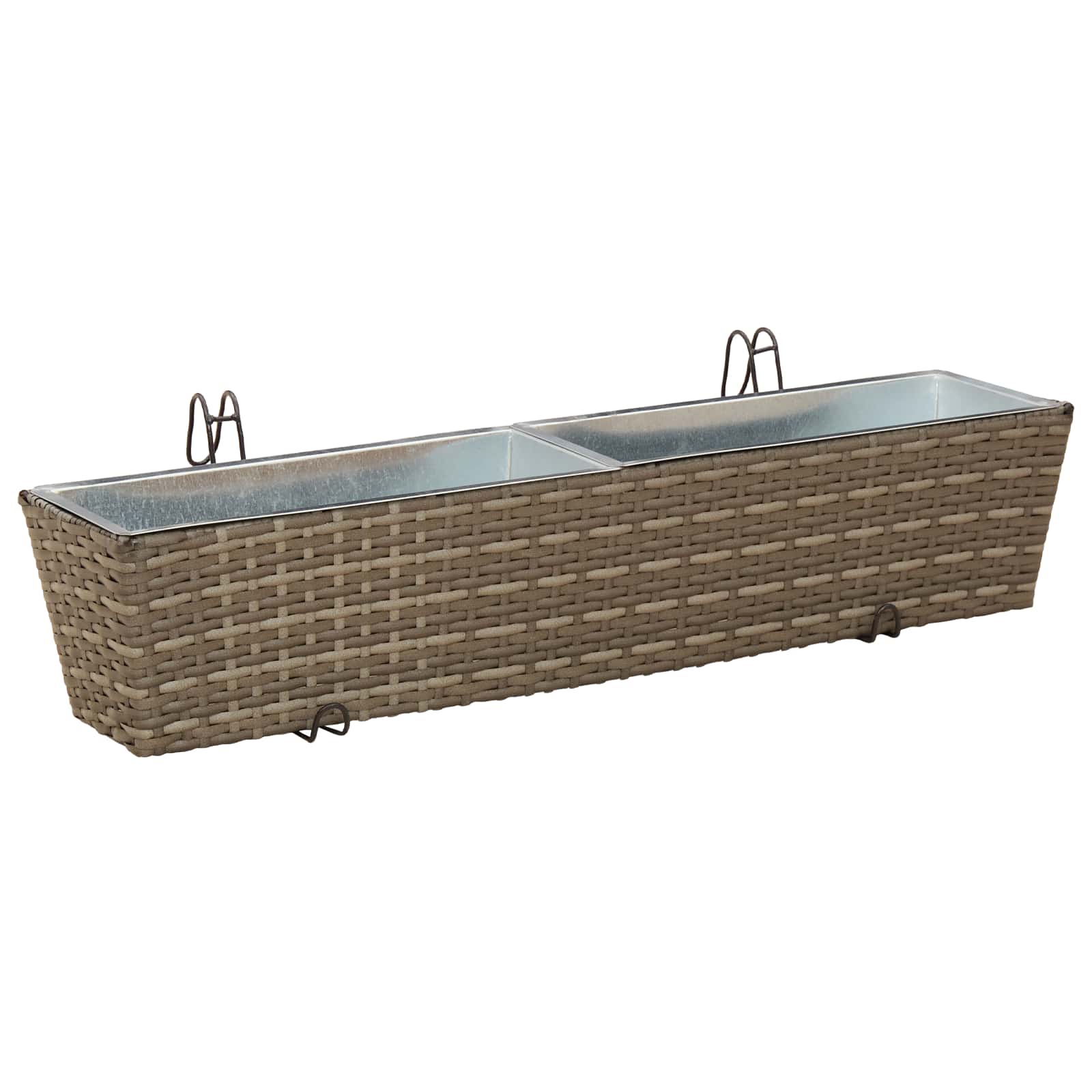 Ograda 2 pcs 80 x 17 x 17 cm Metal