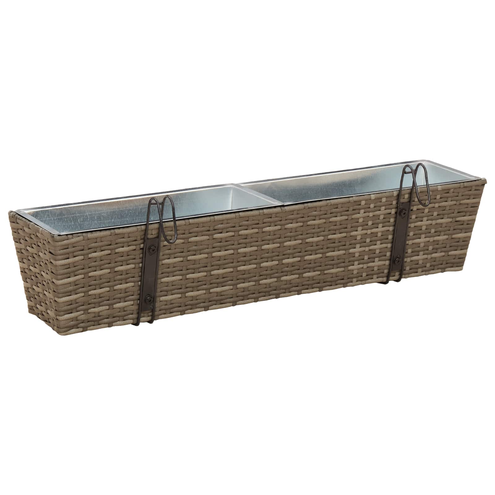 Ograda 2 pcs 80 x 17 x 17 cm Metal