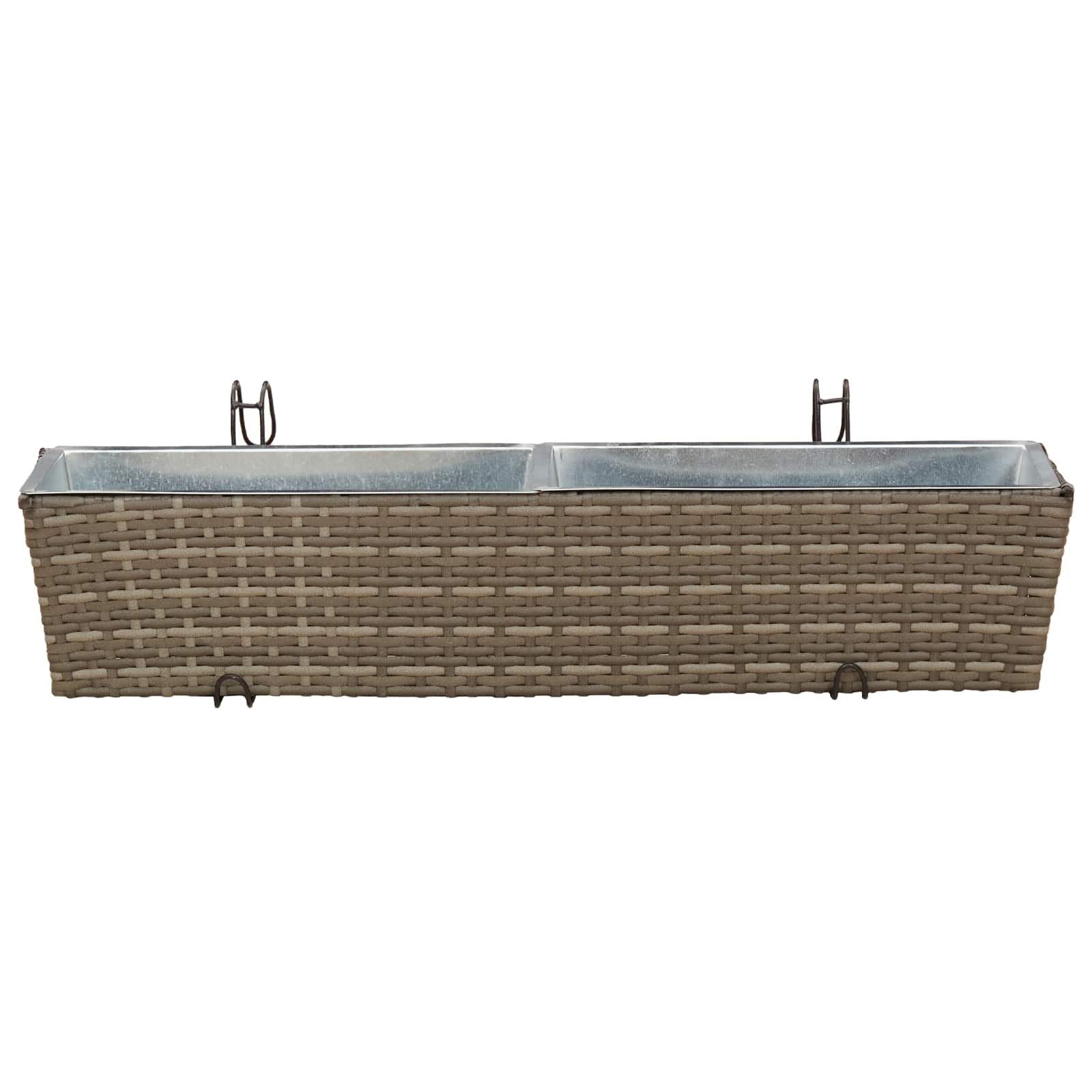Ograda 2 pcs 80 x 17 x 17 cm Metal