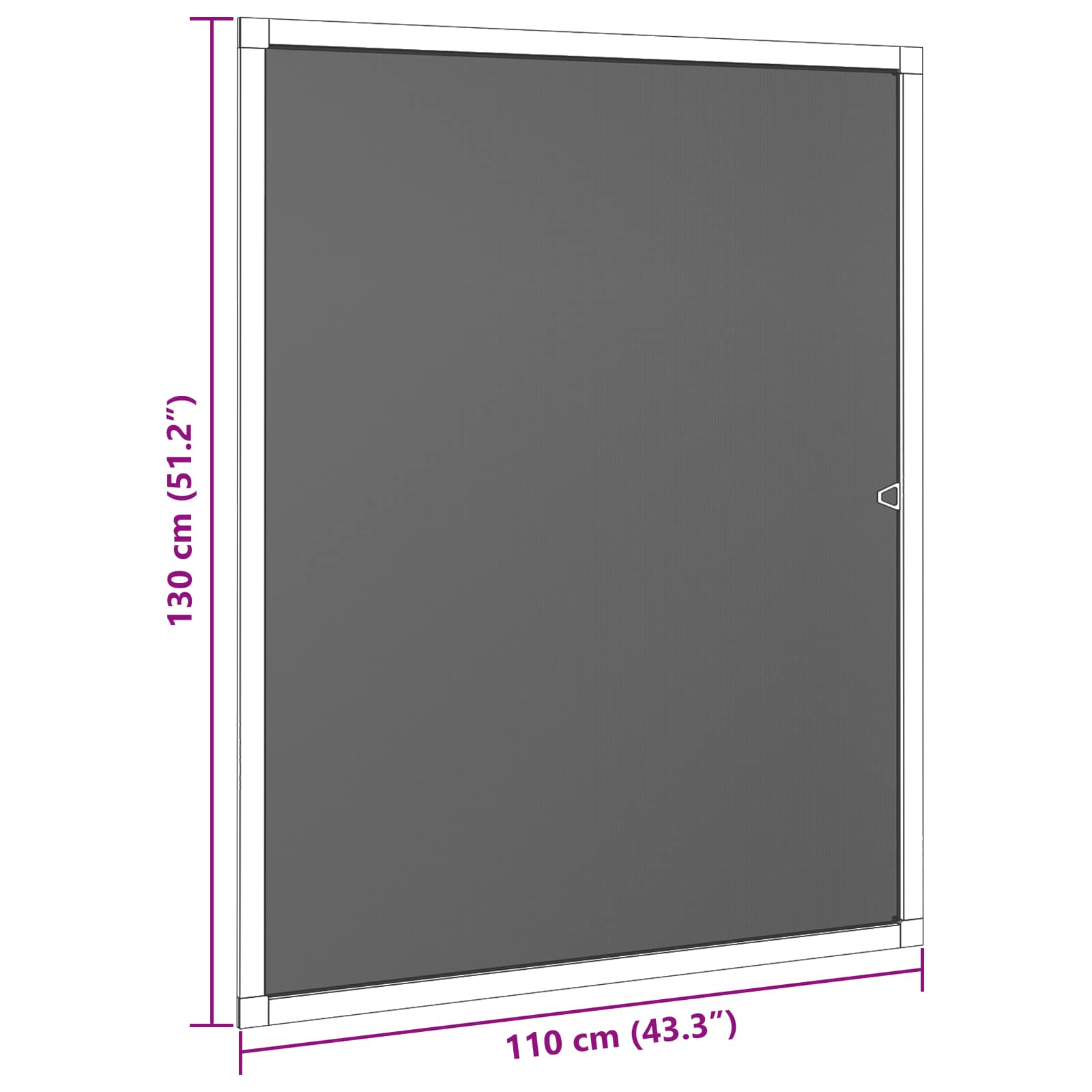 Mreža protiv insekata za prozore Bijela 110 x 130 cm