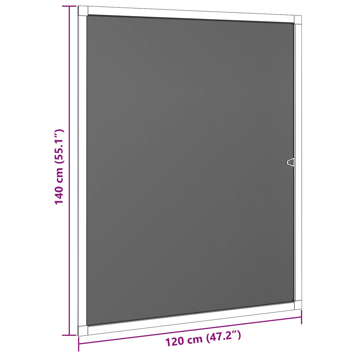 Mreža protiv insekata za prozore Bijela 120 x 140 cm