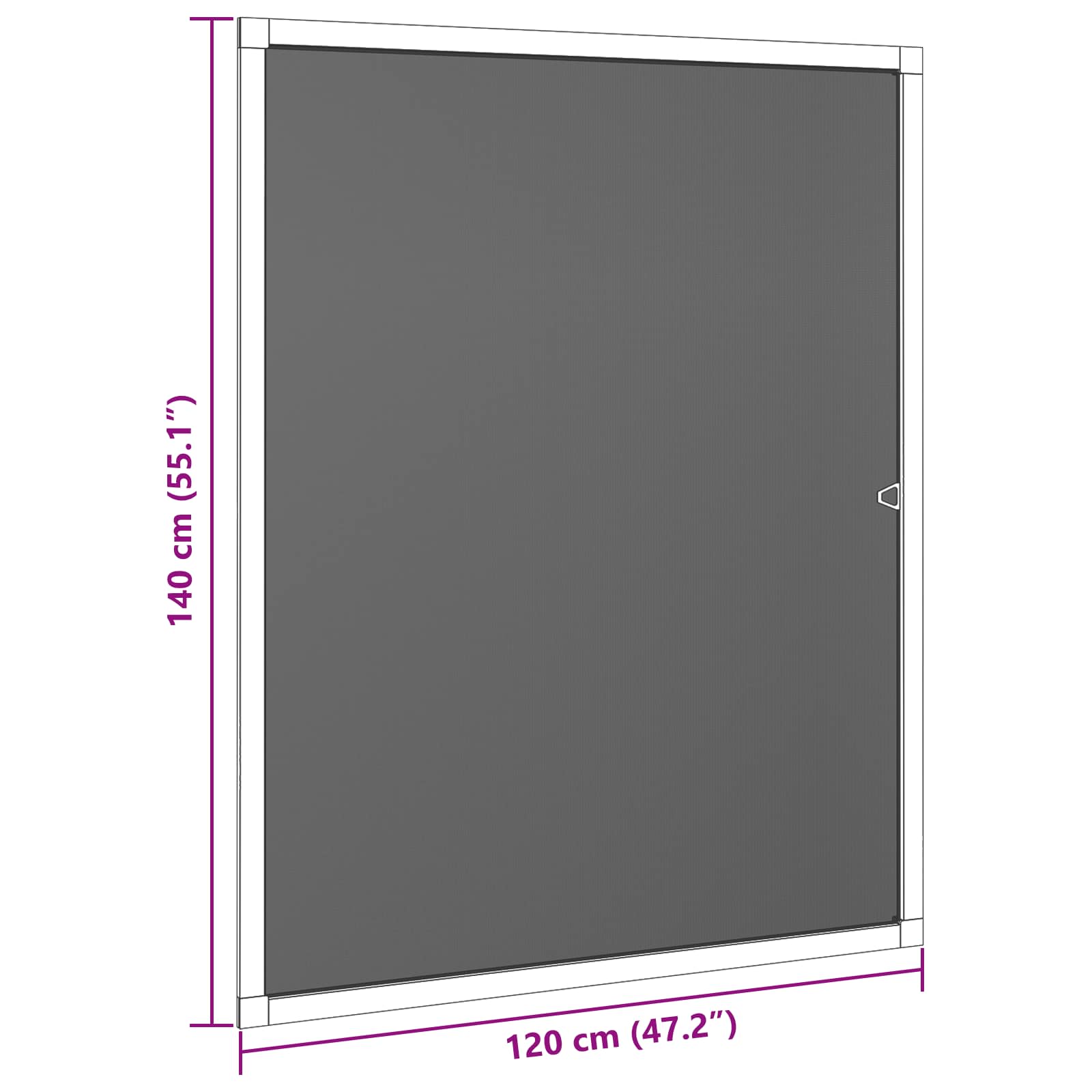 Mreža protiv insekata za prozore Smeđa 120 x 140 cm
